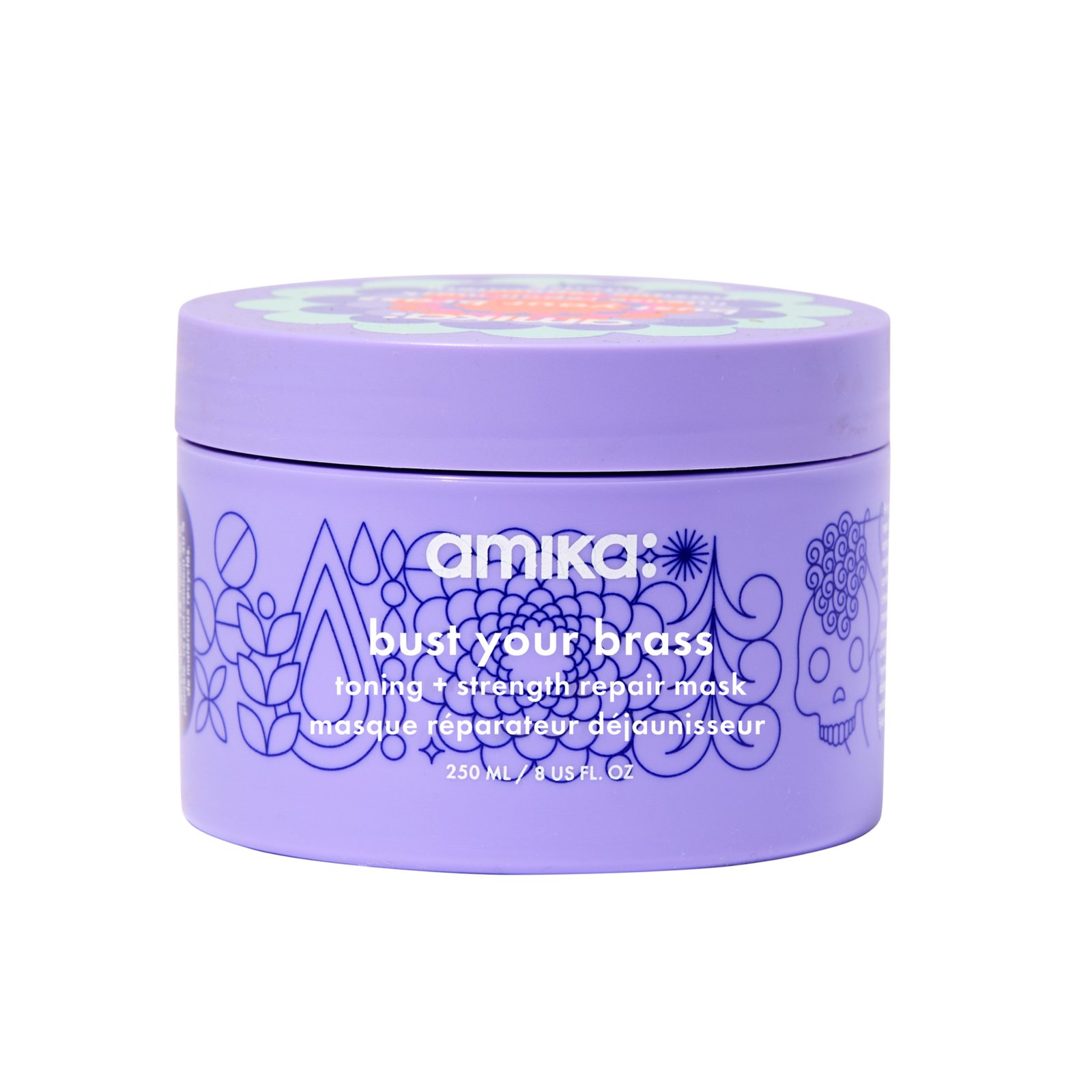 amika Bust Your Brass Cool Blonde Intense Repair Mask 250 ml