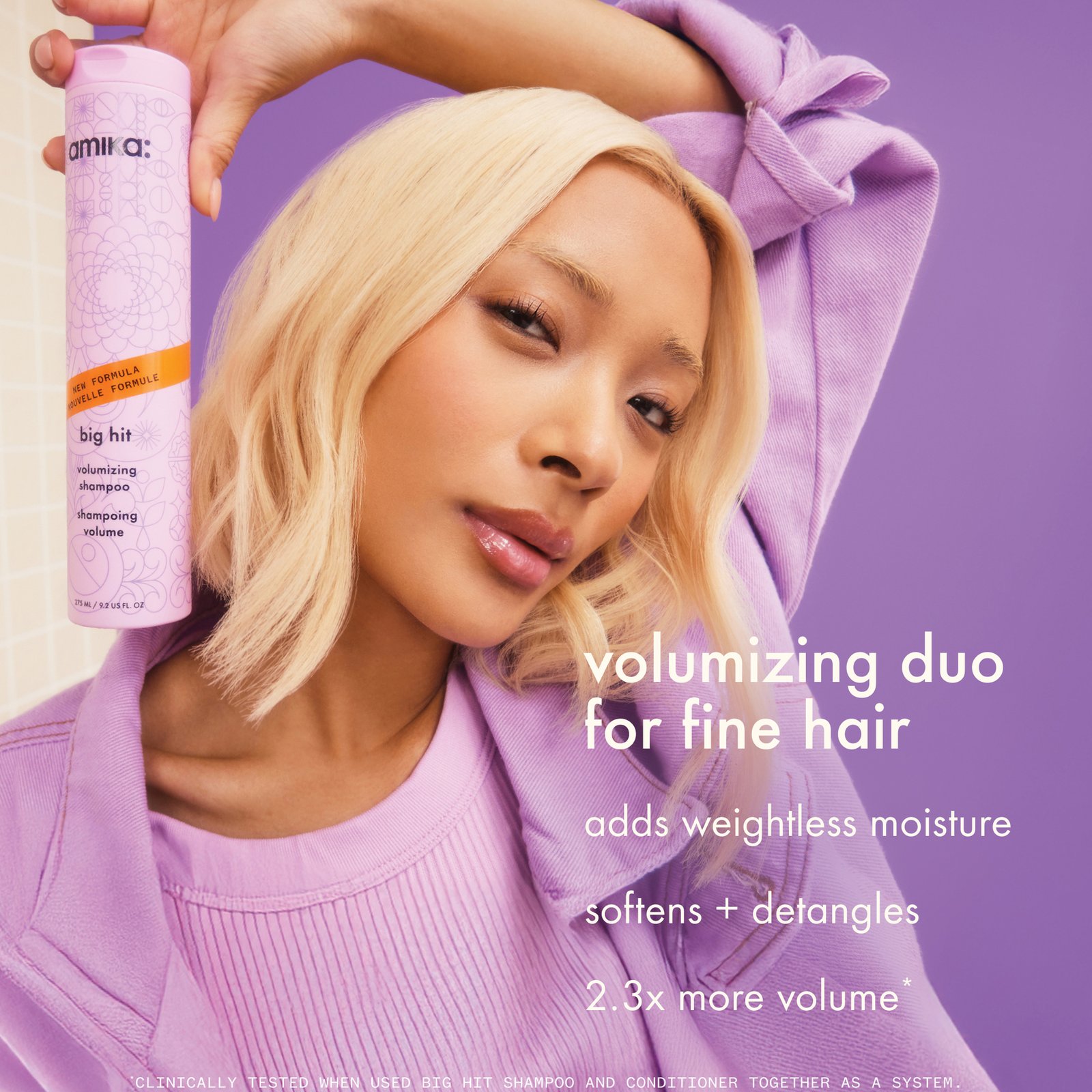 amika Big Hit Volumizing Shampoo 275 ml