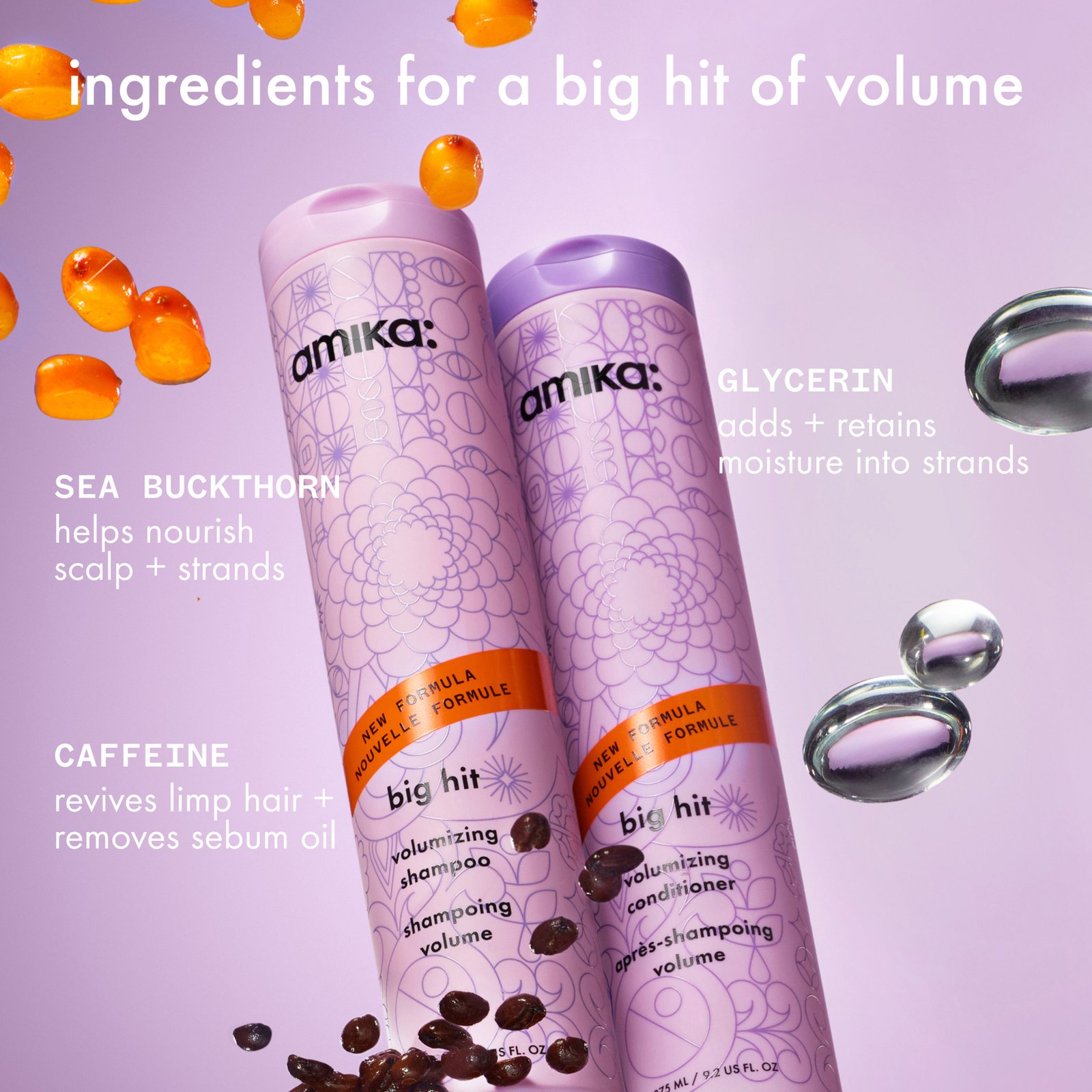 amika Big Hit Volumizing Shampoo 275 ml