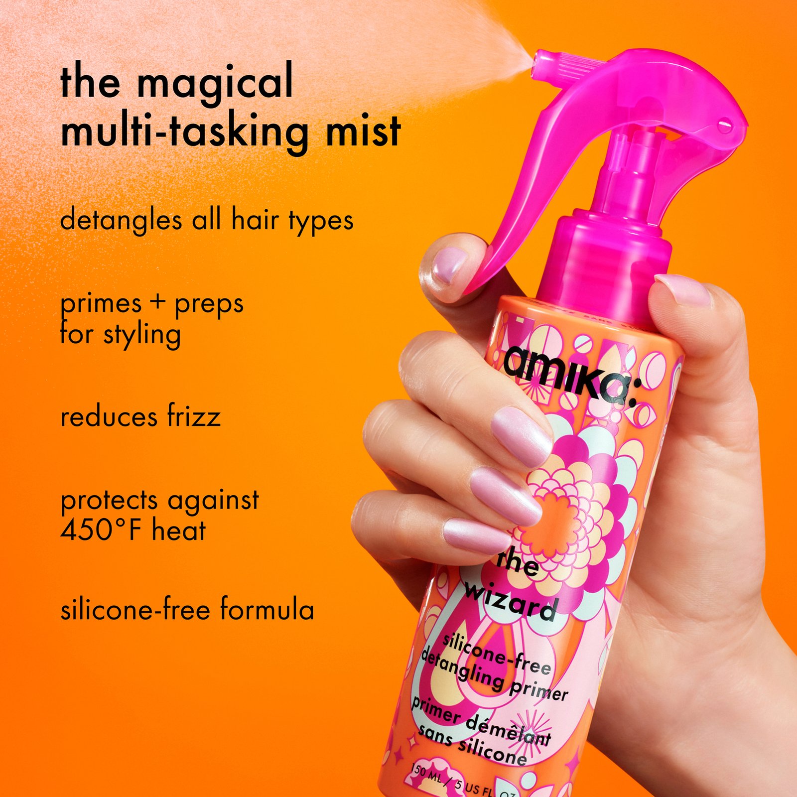 amika The Wizard Silicone-Free Detangling Hair Primer 60 ml