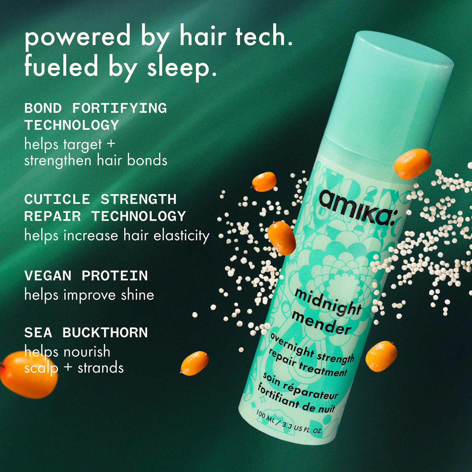 amika Midnight Mender Overnight Strength Repair Treatment 100 ml