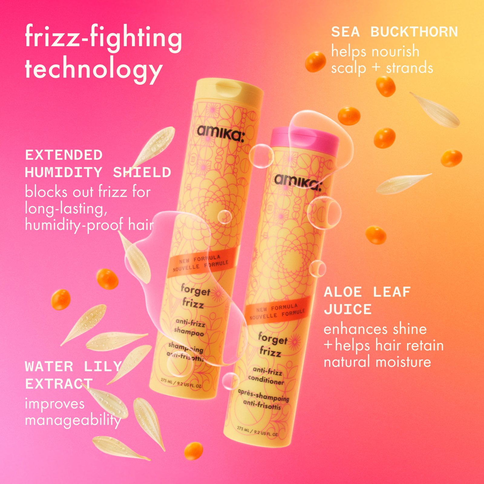 amika Forget Frizz Anti-Frizz Conditioner 275 ml