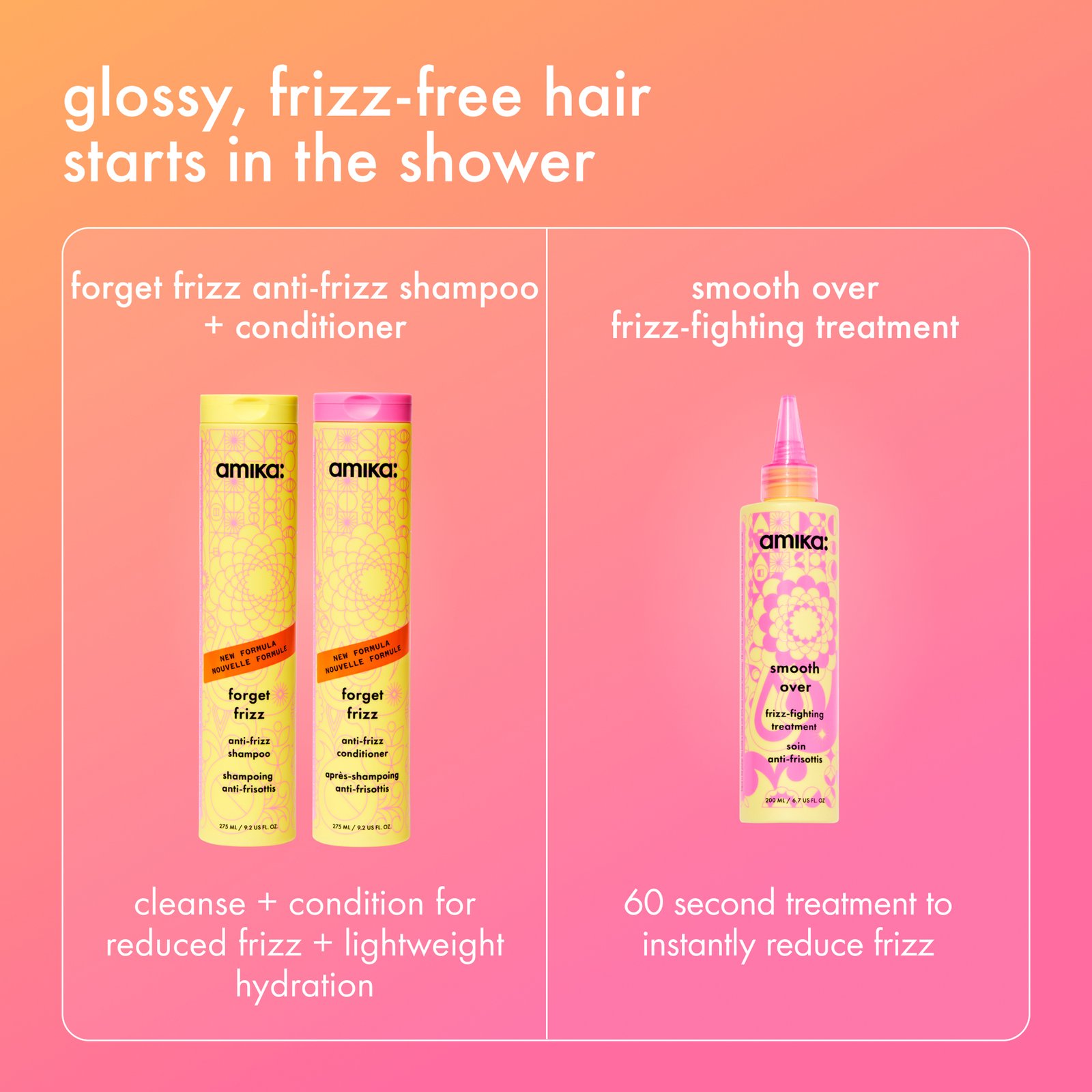 amika Forget Frizz Anti-Frizz Conditioner 275 ml