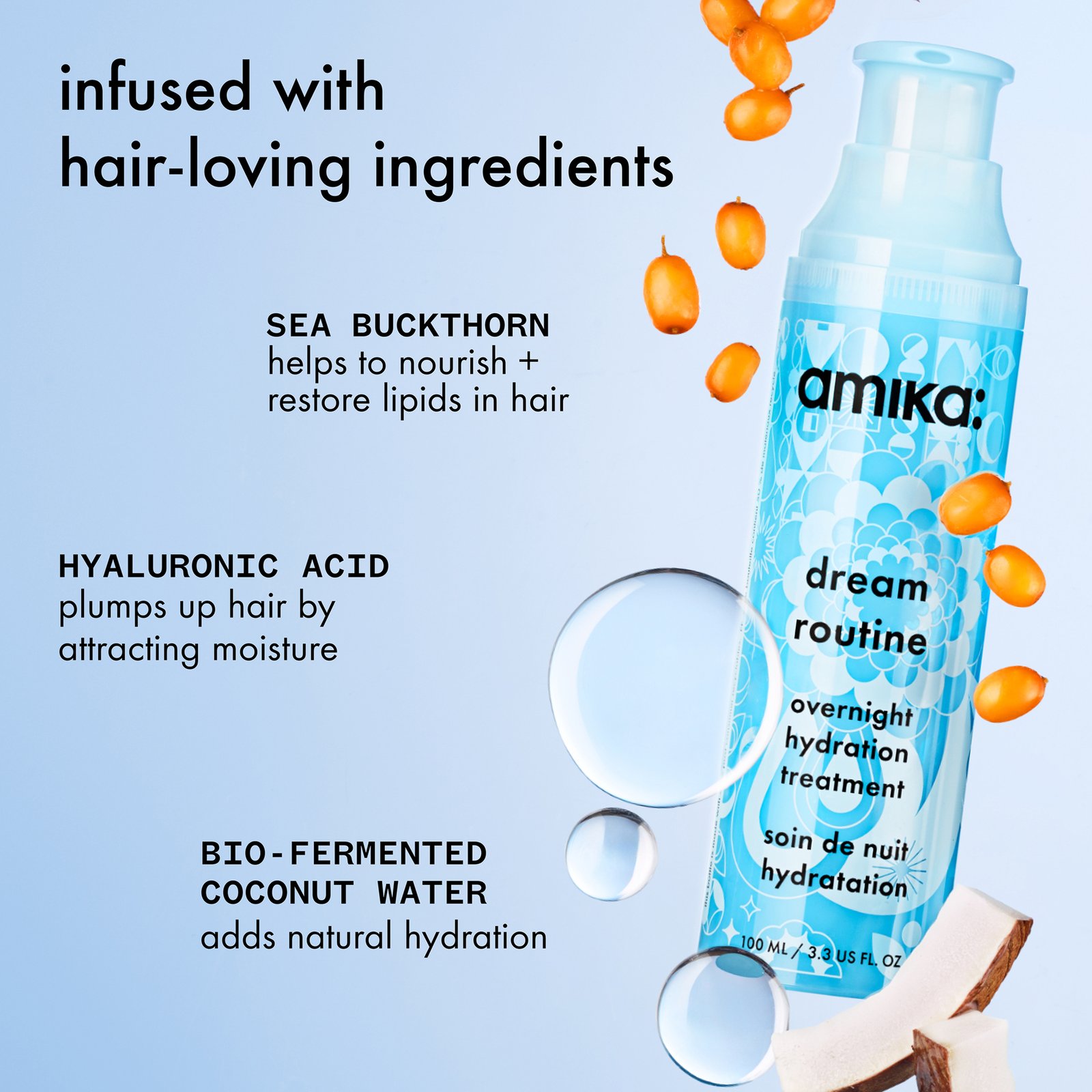 amika Dream Routine Overnight Hydration Mask 100 ml