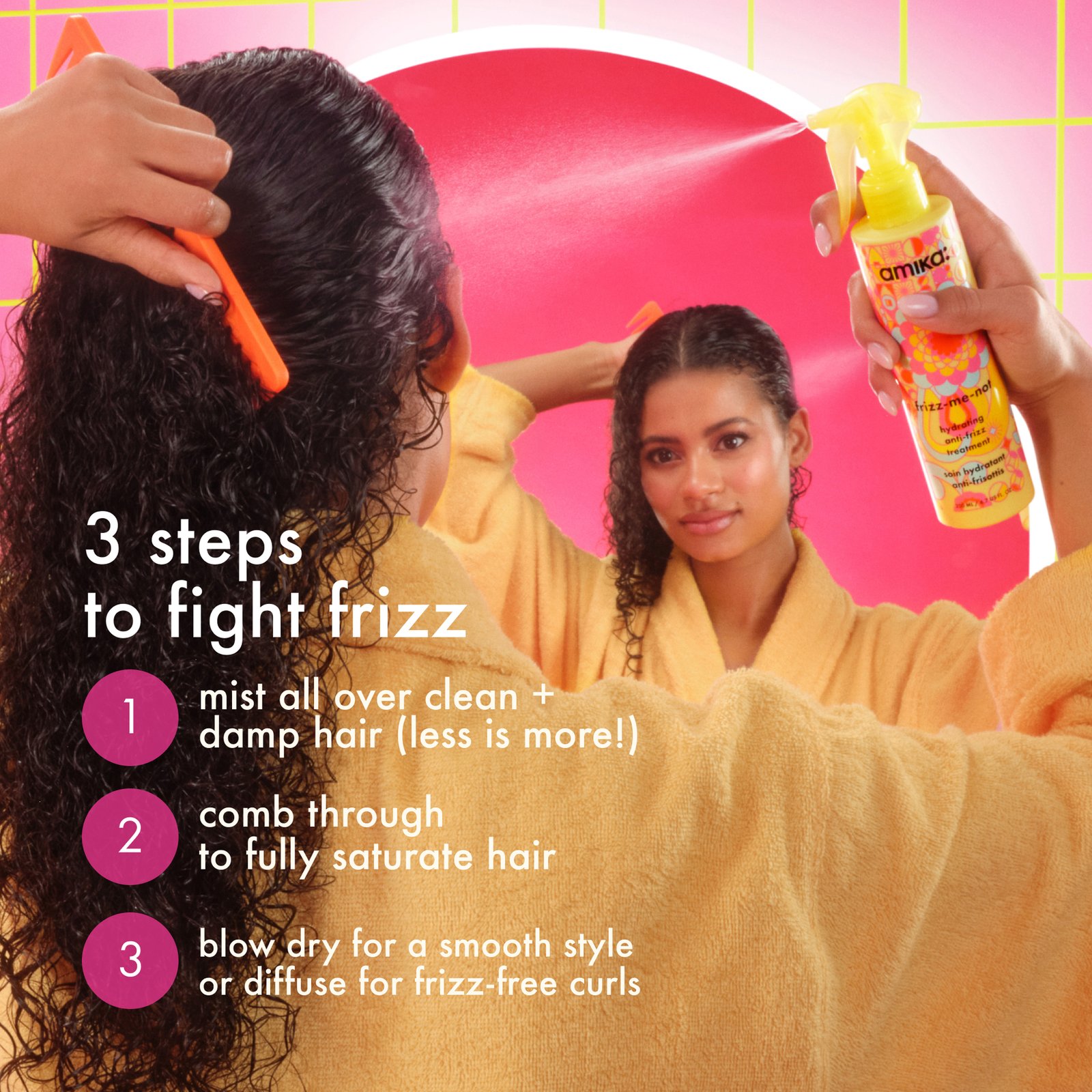 amika Frizz-Me-Not Hydrating Anti-Frizz Treatment 60 ml