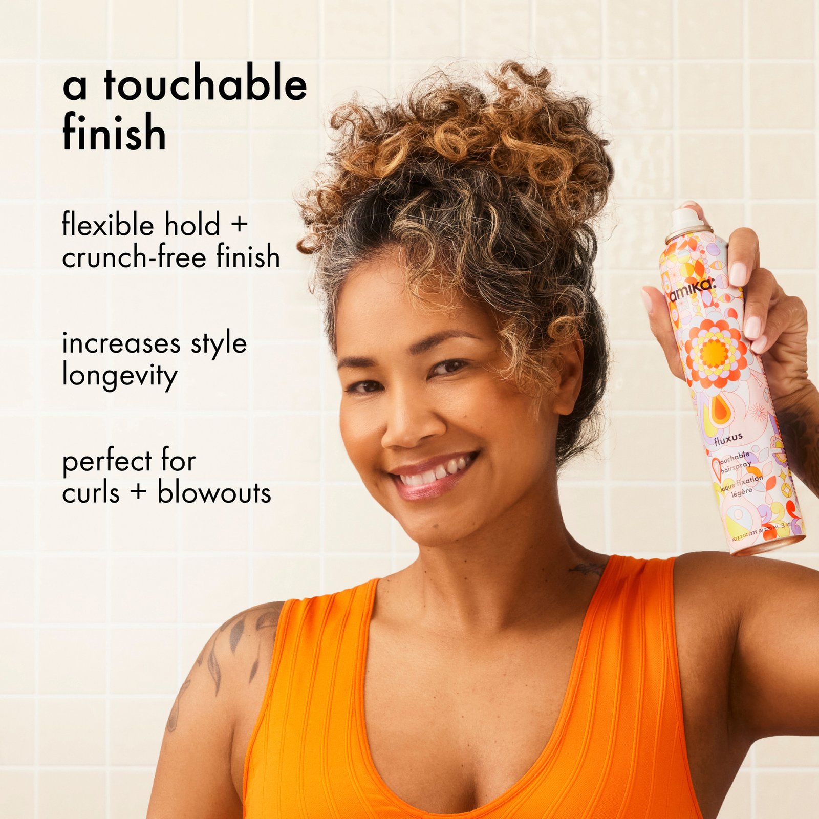 amika Fluxus Touchable Hairspray 280 ml