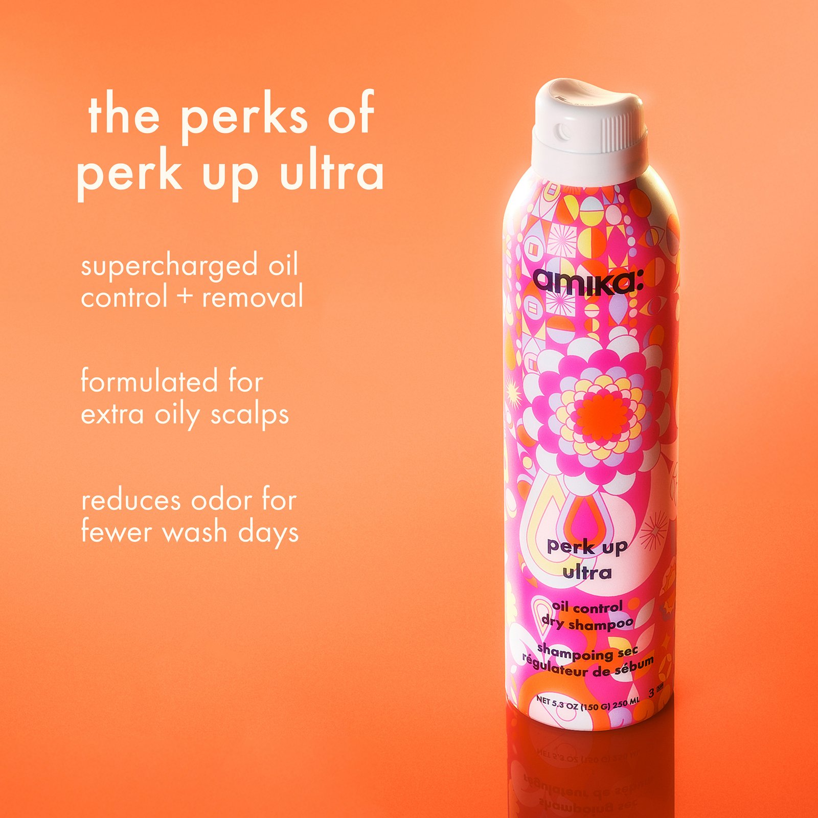 amika Perk Up Ultra Oil Control Dry Shampoo 245 ml