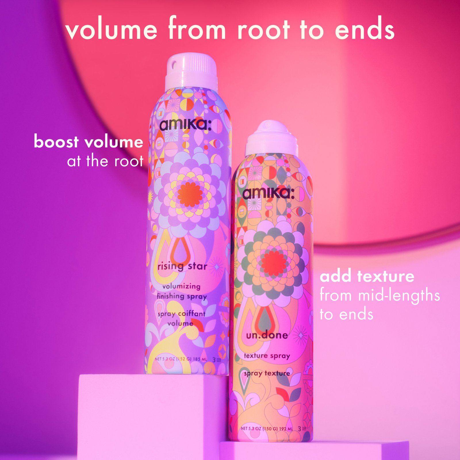 amika Rising Star Volumizing Finishing Spray 185 ml