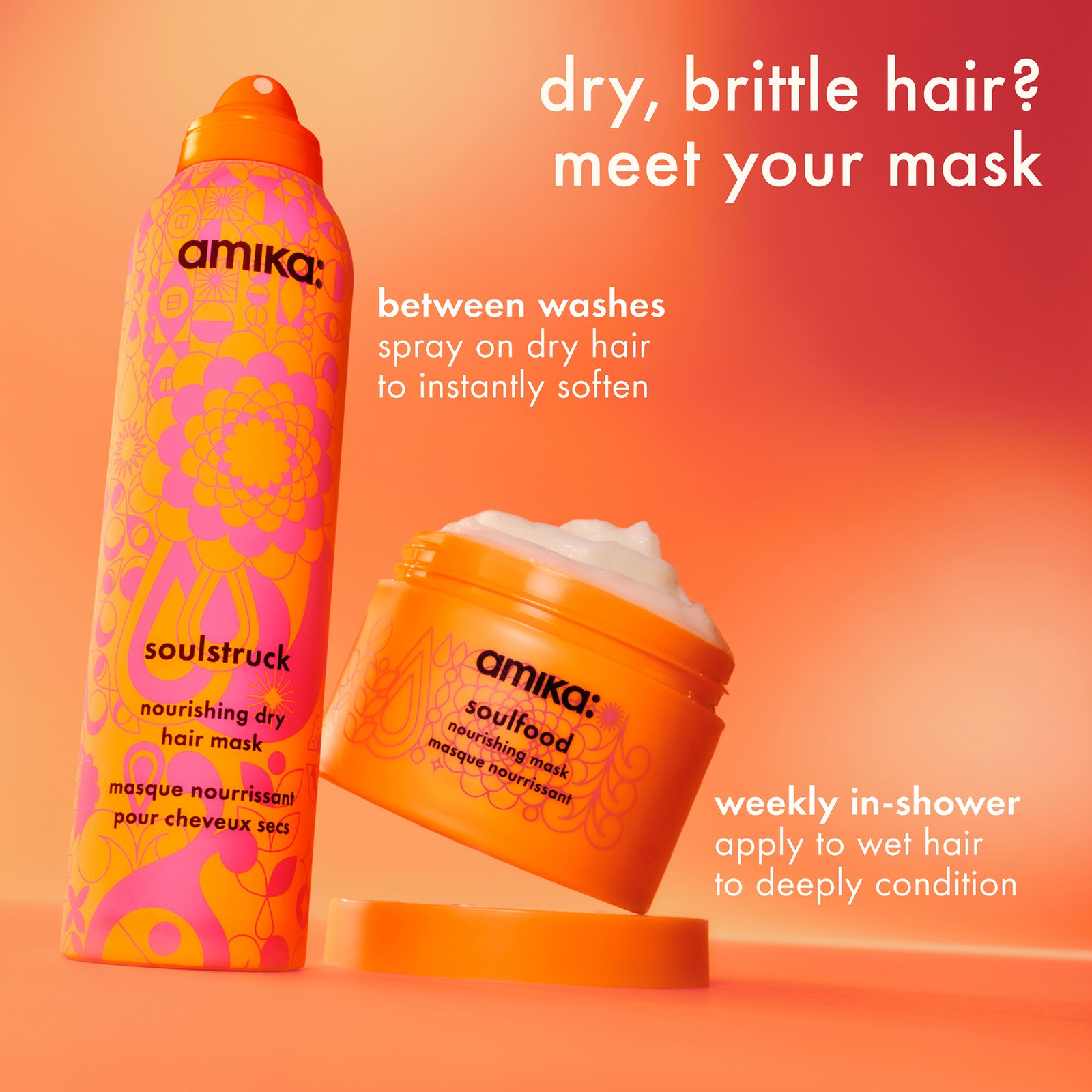 amika Soulstruck Nourishing Dry Hair Mask 95 ml