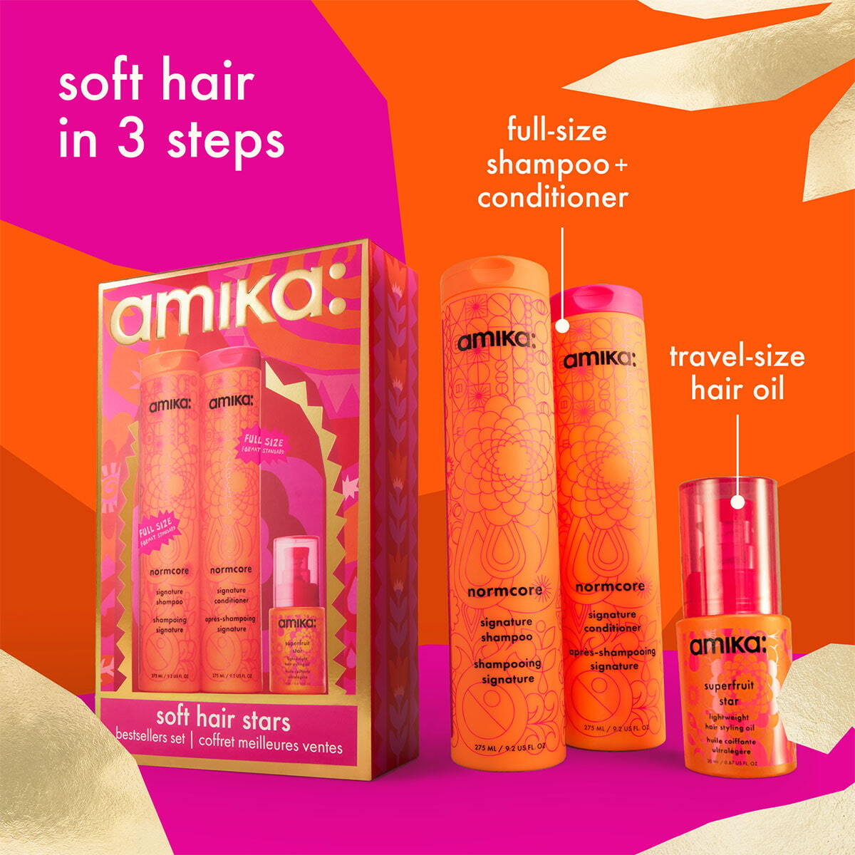 amika Soft Hair Stars Signature Set