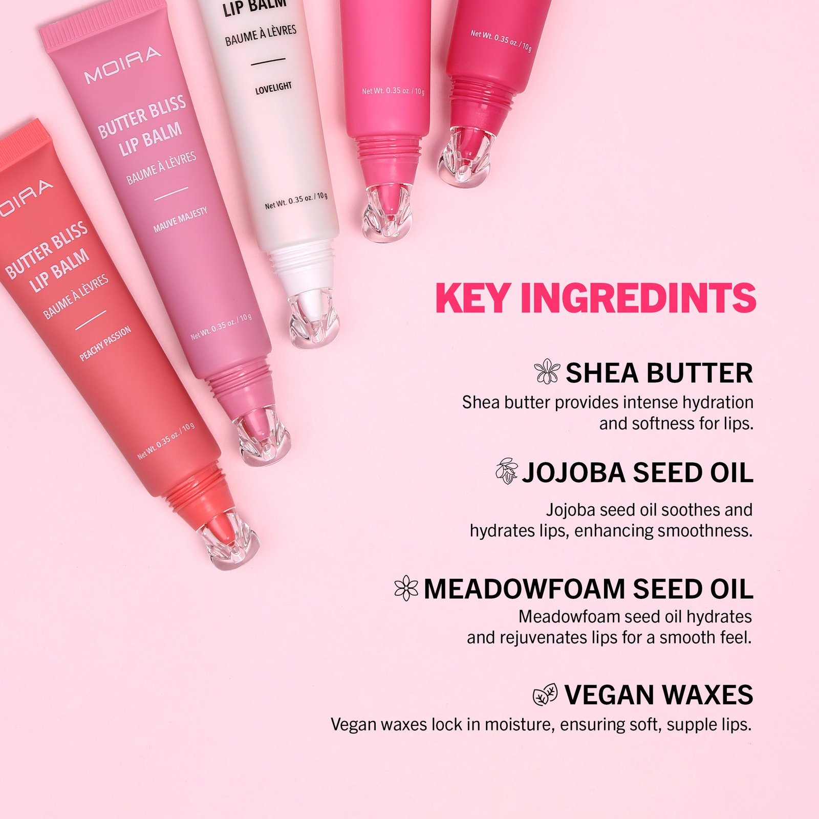 MOIRA Butter Bliss Lip Balm 011 Cotton Candy Cutie 10 g