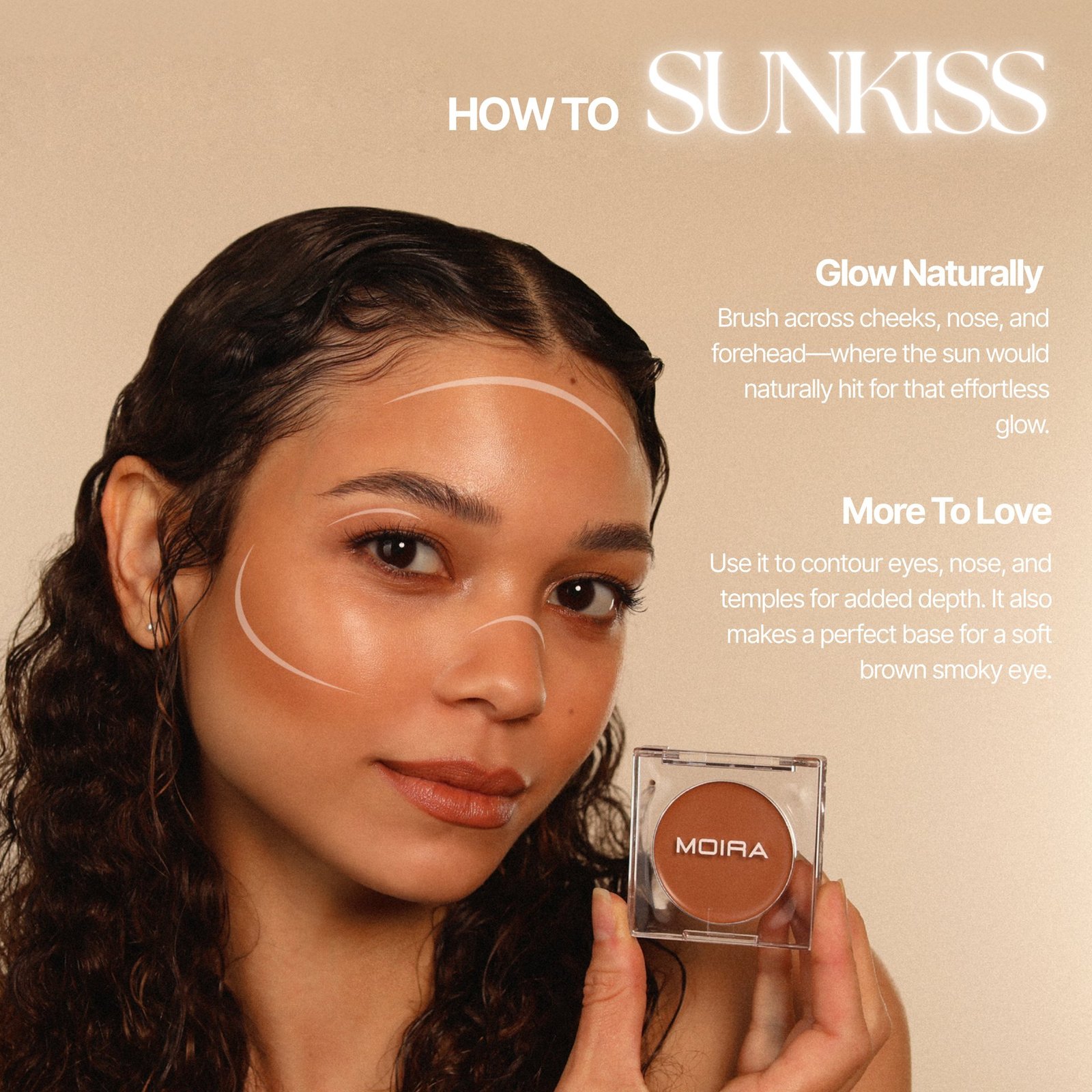 MOIRA Stay Golden Cream Bronzer & Contour 350N 3,8 g