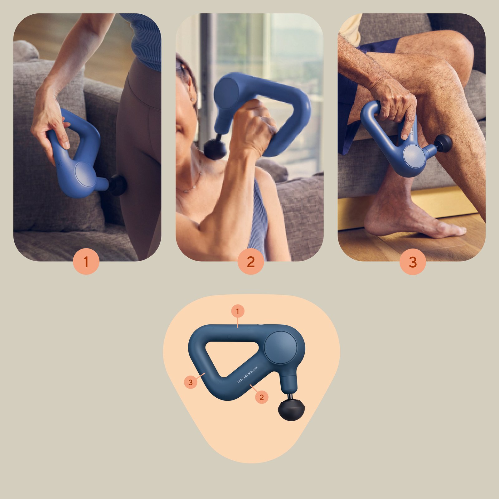 Therabody Theragun Relief Navy