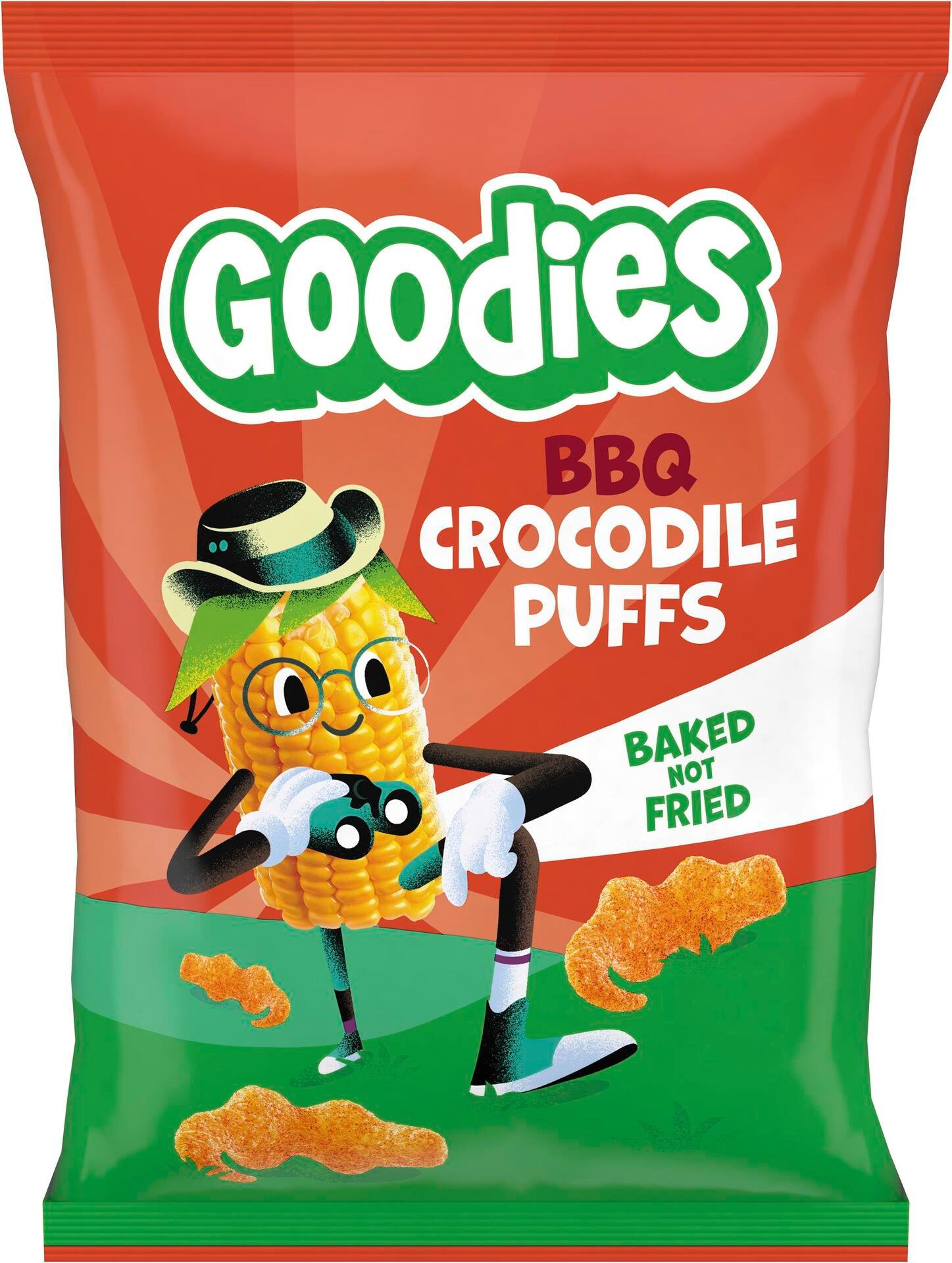 Goodies Crocodile Puffs BBQ 3 år 30 g