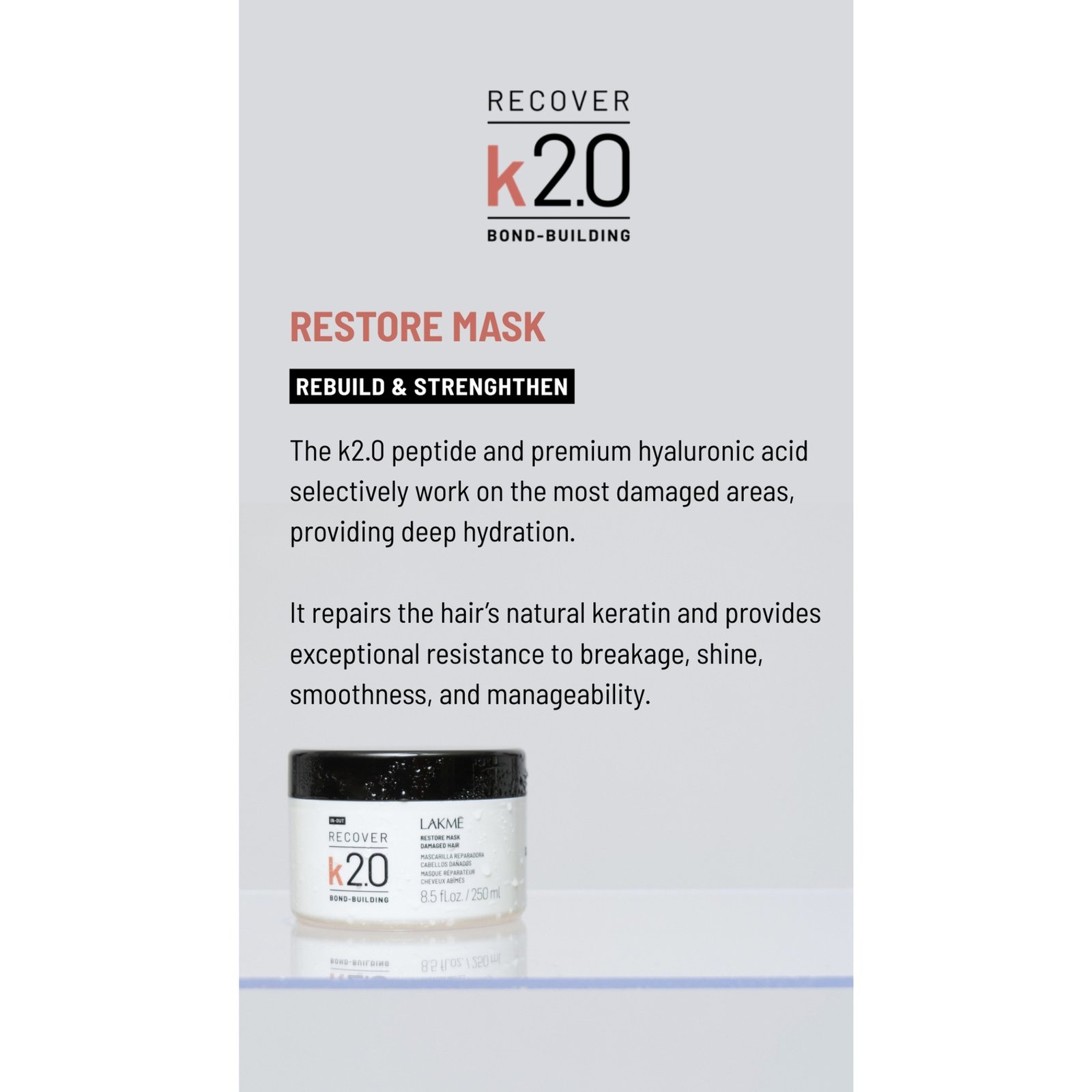 LAKMÉ K2.0 Restore Mask 250 ml