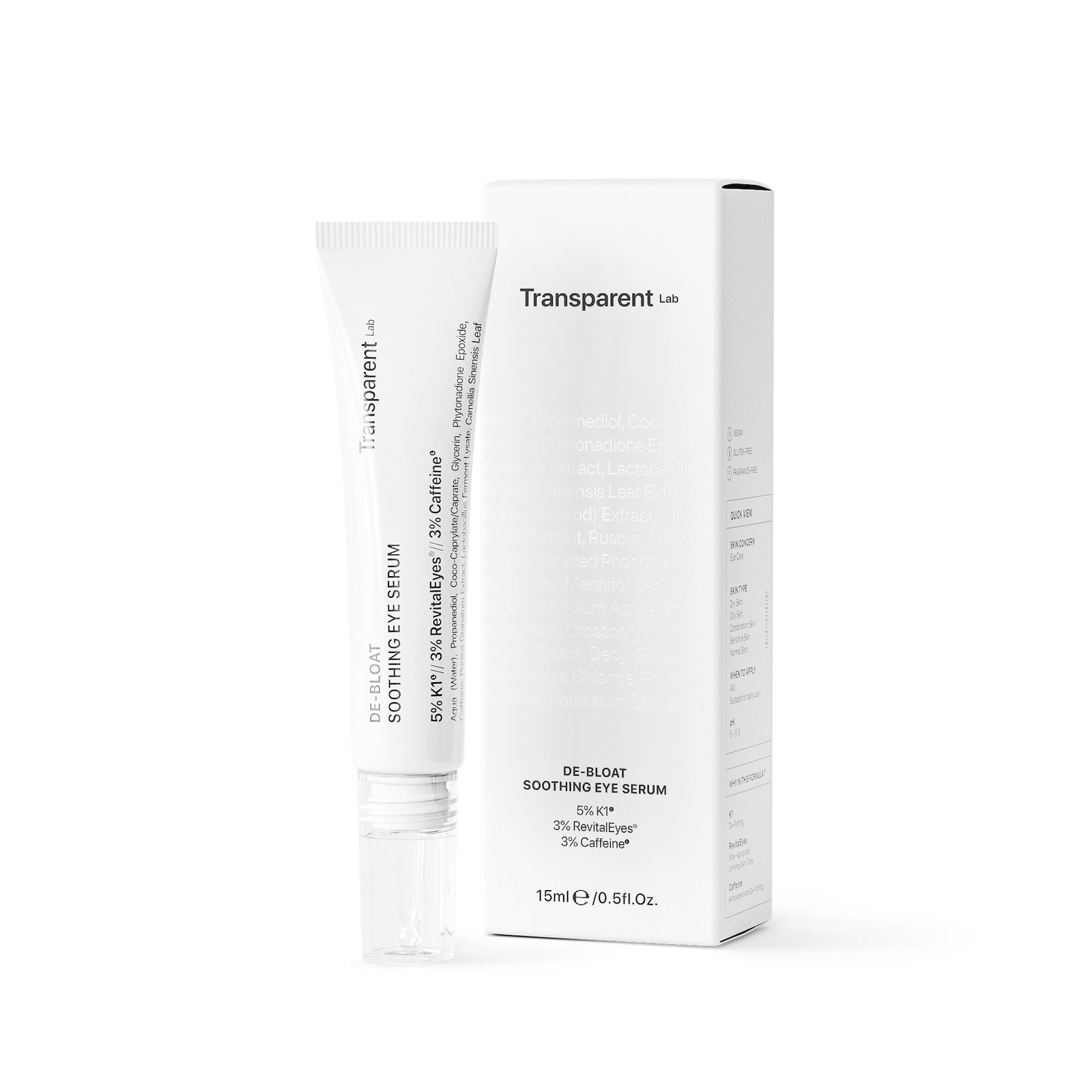 Niche Beauty Lab Transparent De-Bloat Soothing Eye Serum 15 ml