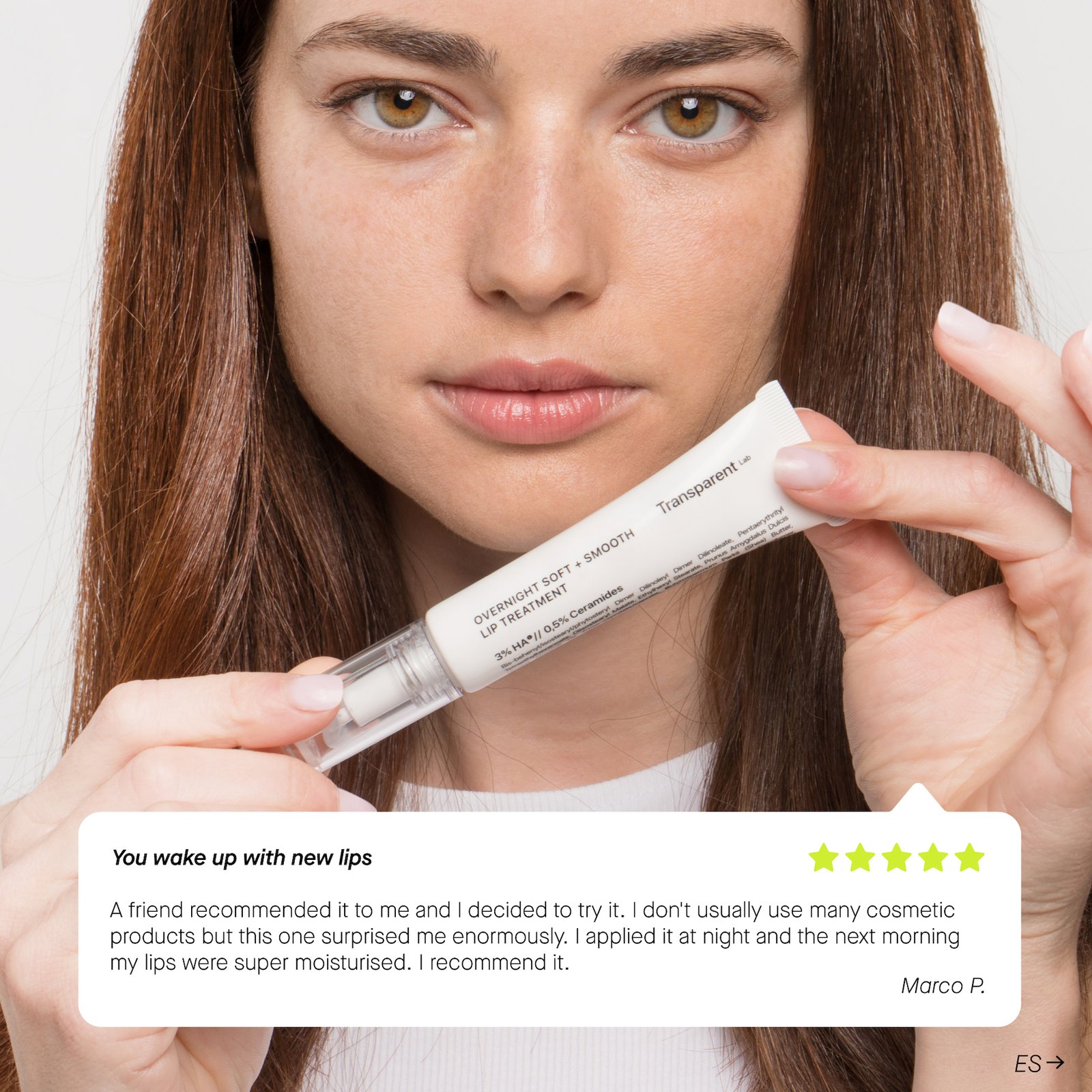 Niche Beauty Lab Transparent Overnight Soft + Smooth Lip Treatment 15 ml