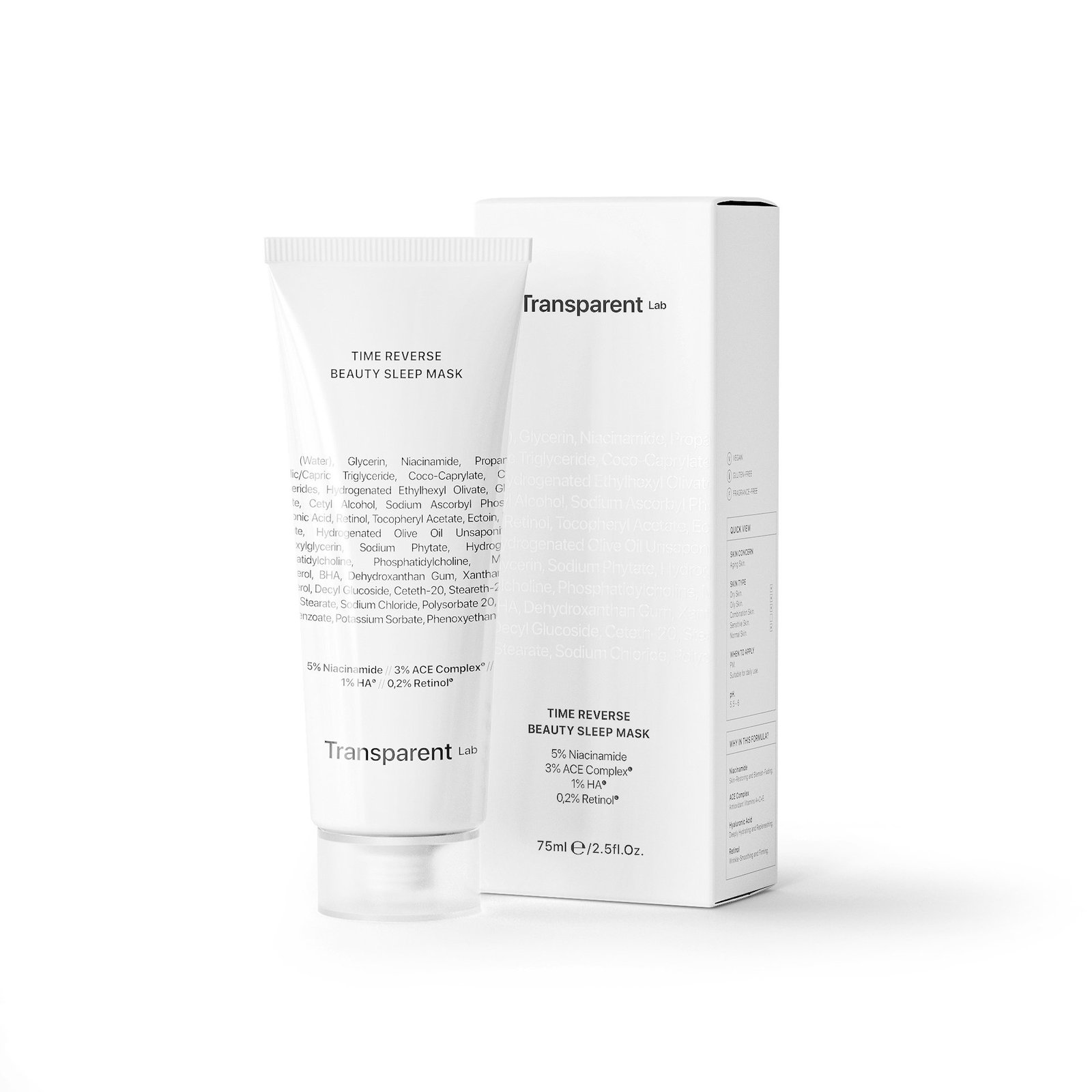 Niche Beauty Lab Transparent Time Reserve Beauty Sleep Mask 75 ml