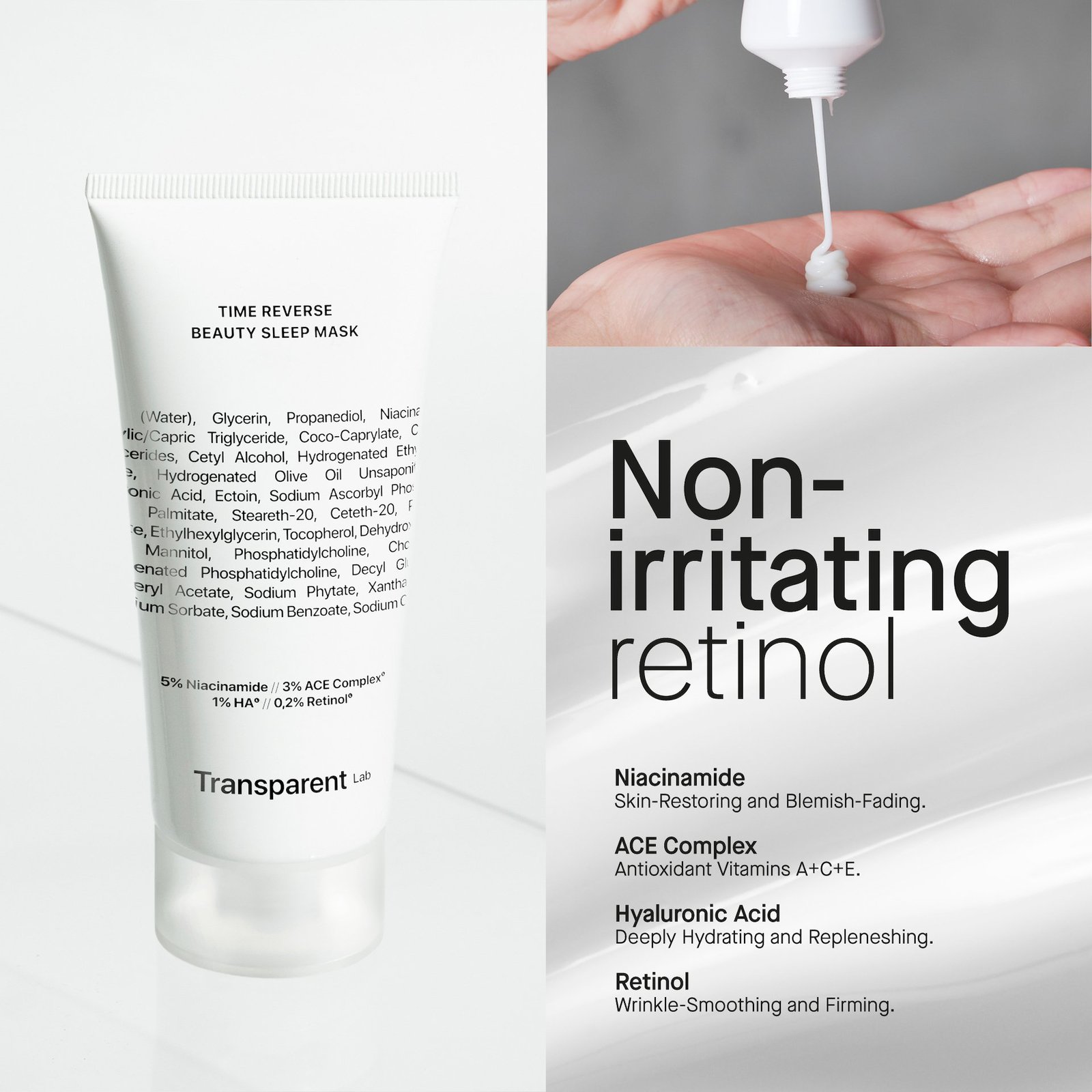 Niche Beauty Lab Transparent Time Reserve Beauty Sleep Mask 75 ml