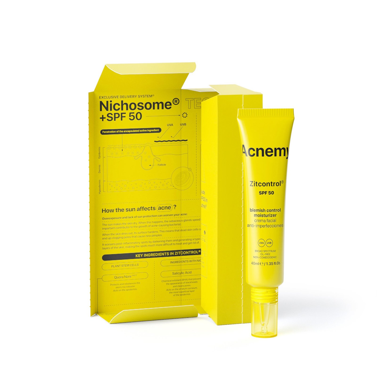 Niche Beauty Lab Acnemy Zitcontrol SPF50 Moisturiser 40 ml
