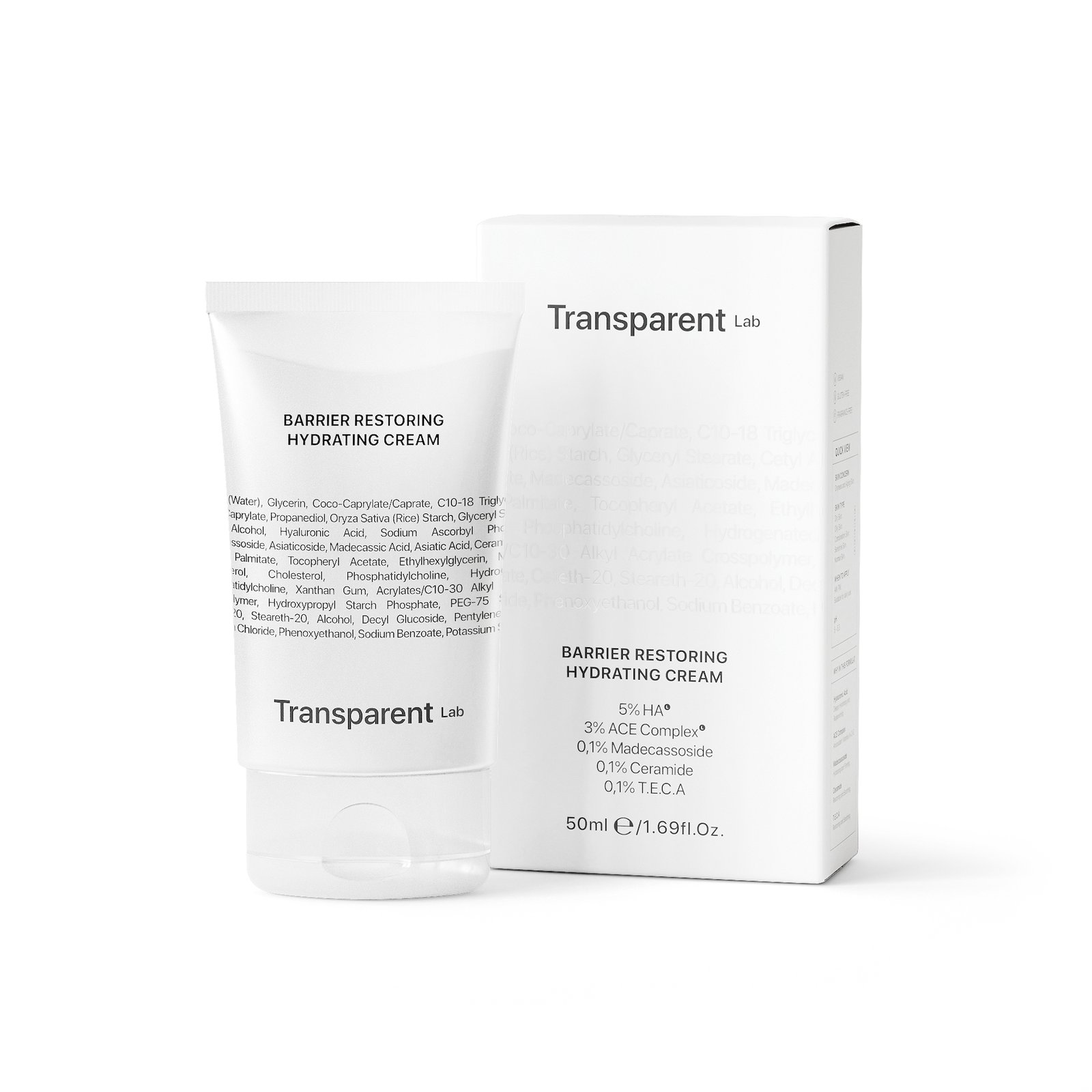 Niche Beauty Lab Transparent Lab Barrier Restoring Hydrating Cream 50 ml