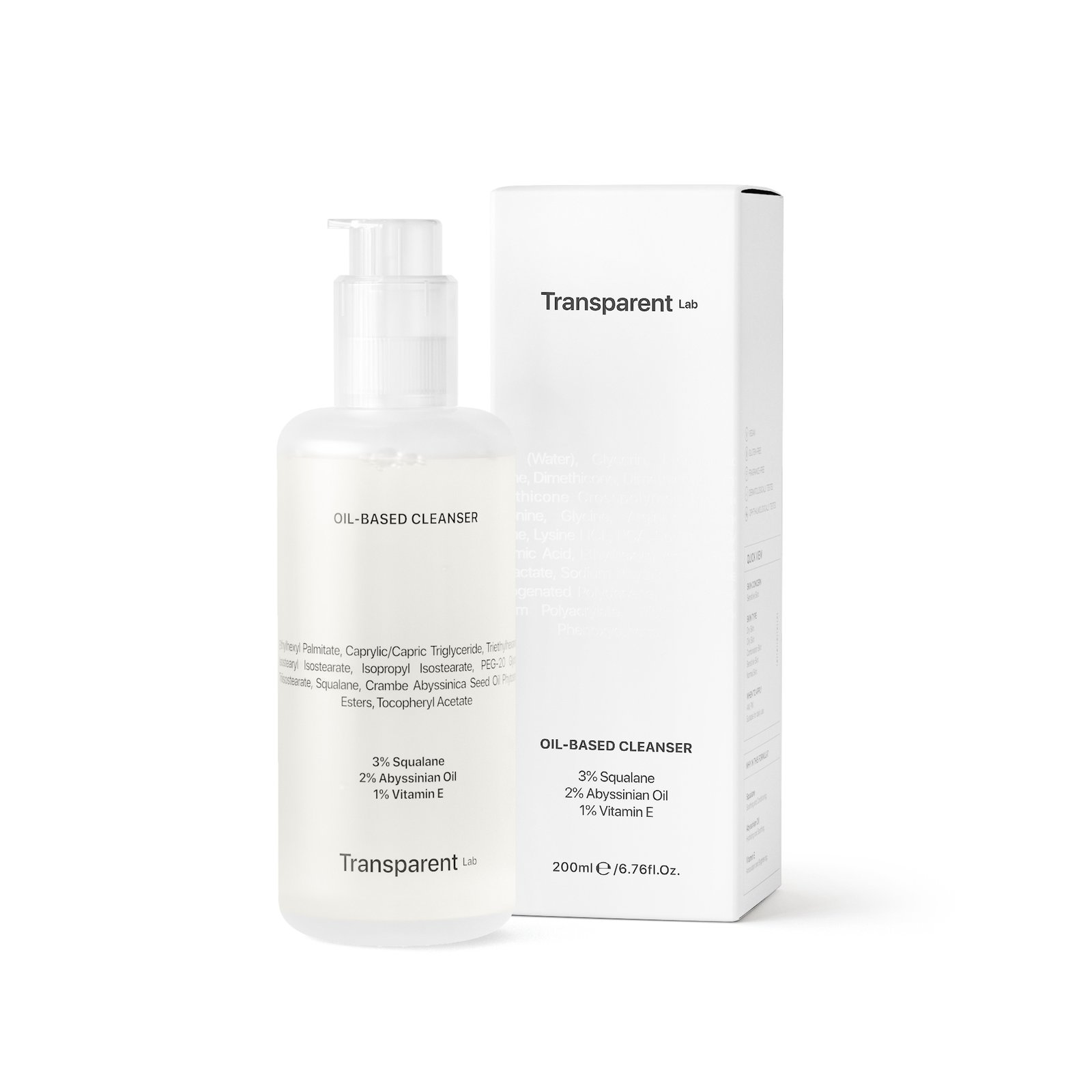 Niche Beauty Lab Transparent Lab Oil Based Cleanser 200 ml