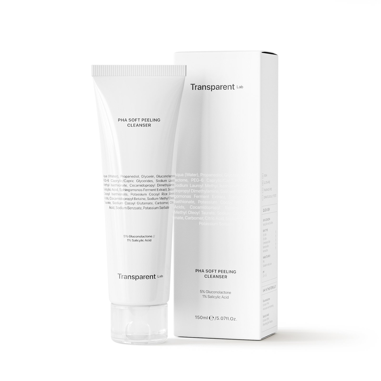 Niche Beauty Lab Transparent Lab PHA Soft Peeling Cleanser 150 ml