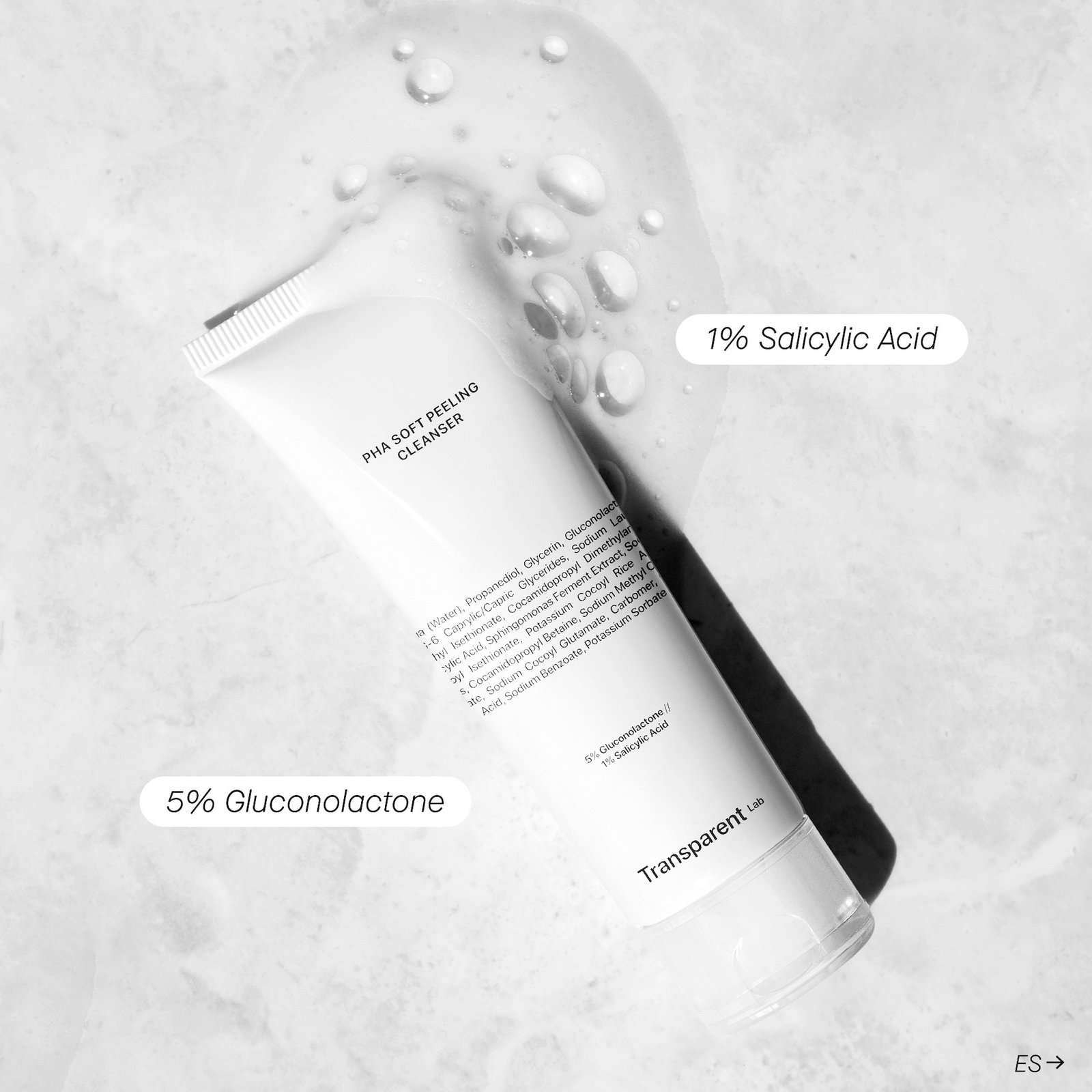 Niche Beauty Lab Transparent Lab PHA Soft Peeling Cleanser 150 ml