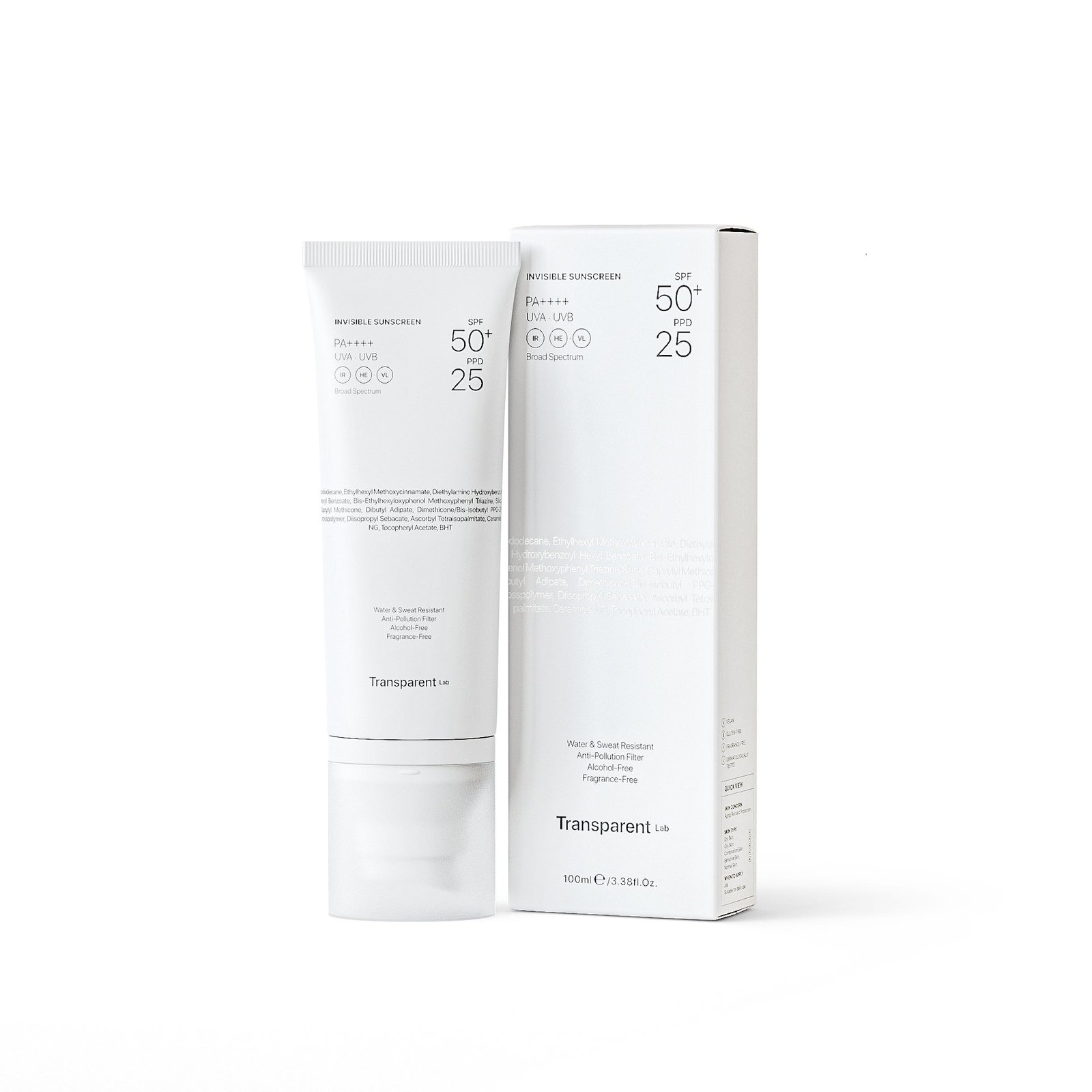 Niche Beauty Lab Transparent Lab Invisible SPF50+ Sunscreen 100 ml