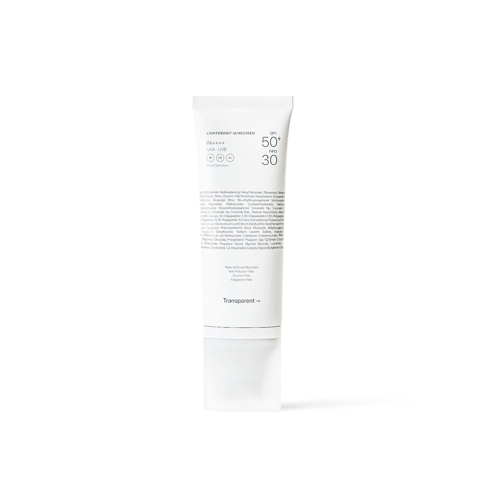 Niche Beauty Lab Transparent Lab Lightweight SPF 50+ Sunscreen 100 ml