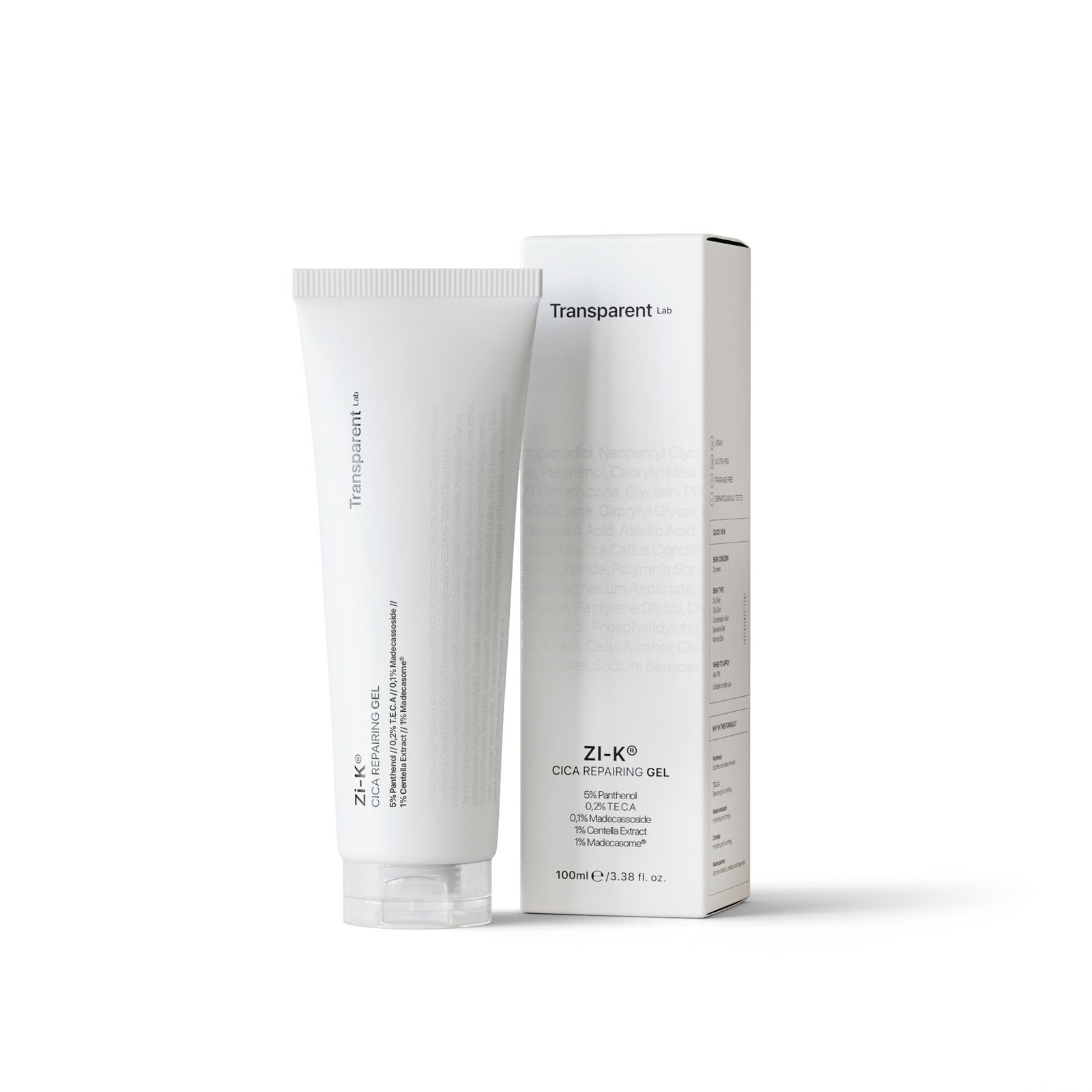 Niche Beauty Lab Transparent Lab Zi-K CICA REPAIRING GEL 100 ml