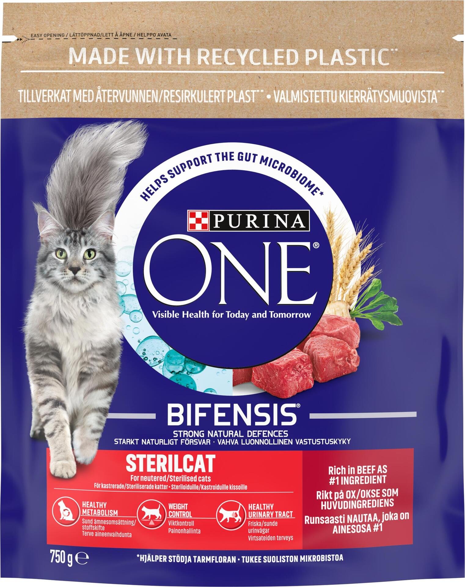 Purina One Kattmat Steril Oxe 1500 g