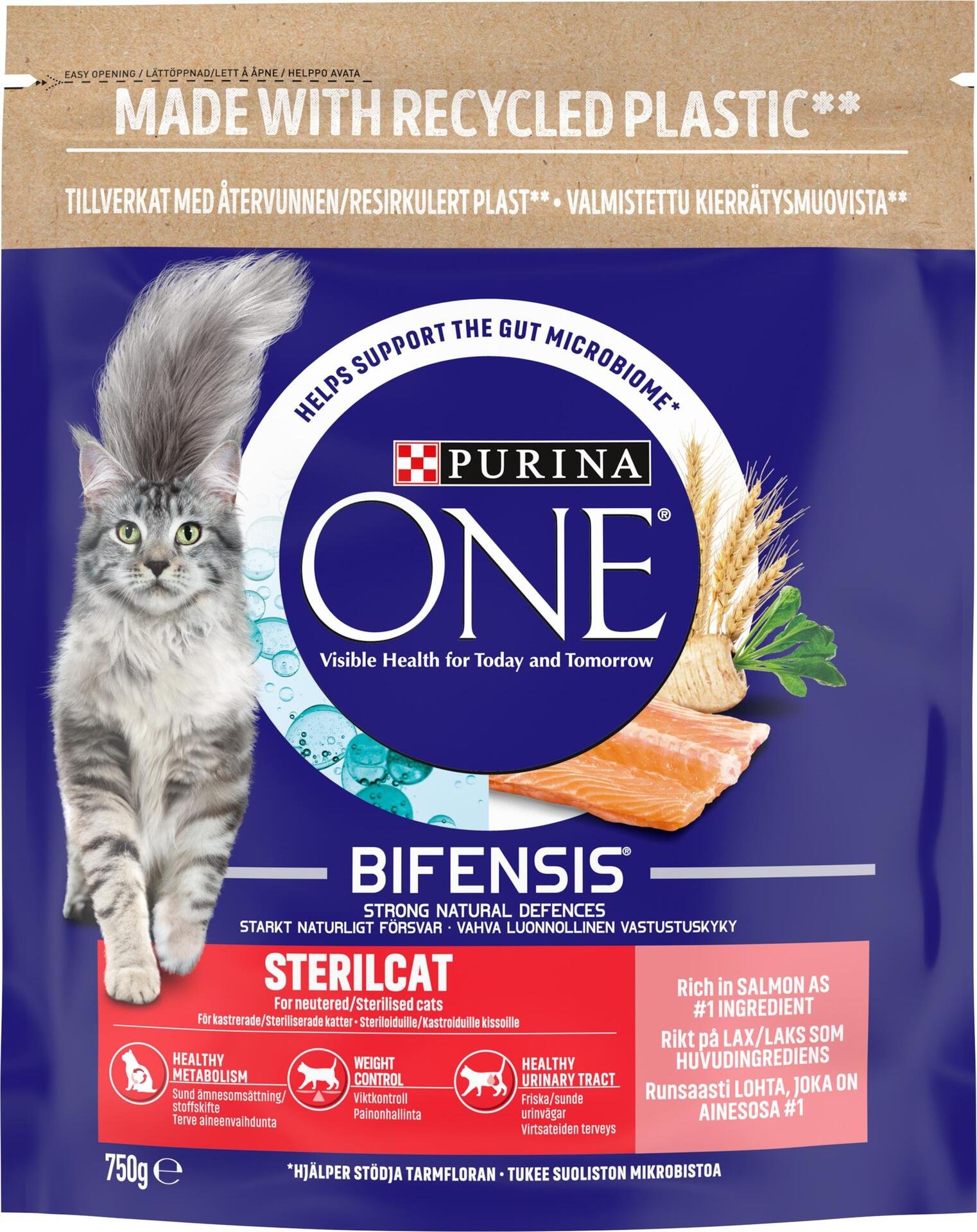 Purina One Kattmat Steril Lax 1500 g