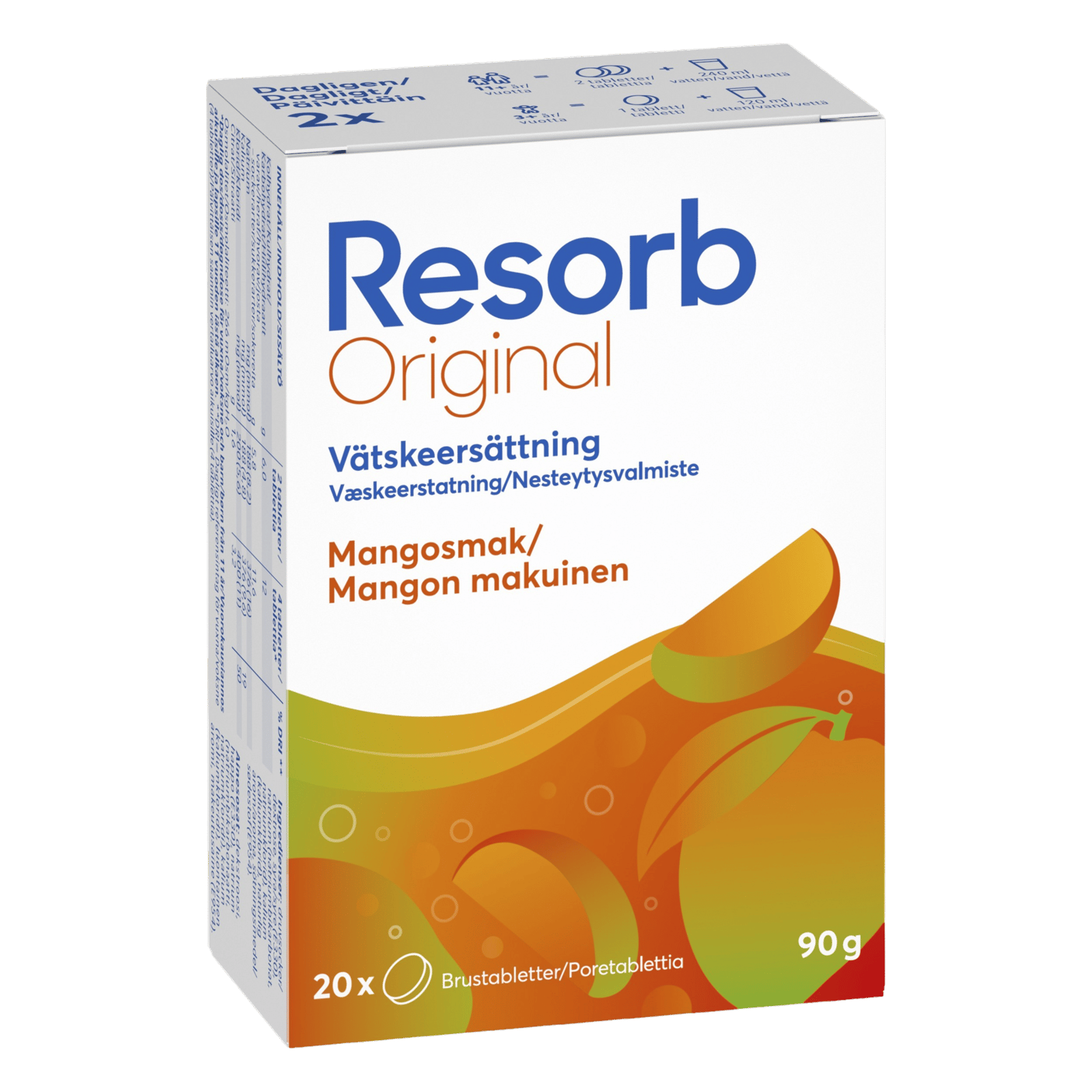 Resorb Original Vätskeersättning Mangosmak 90g