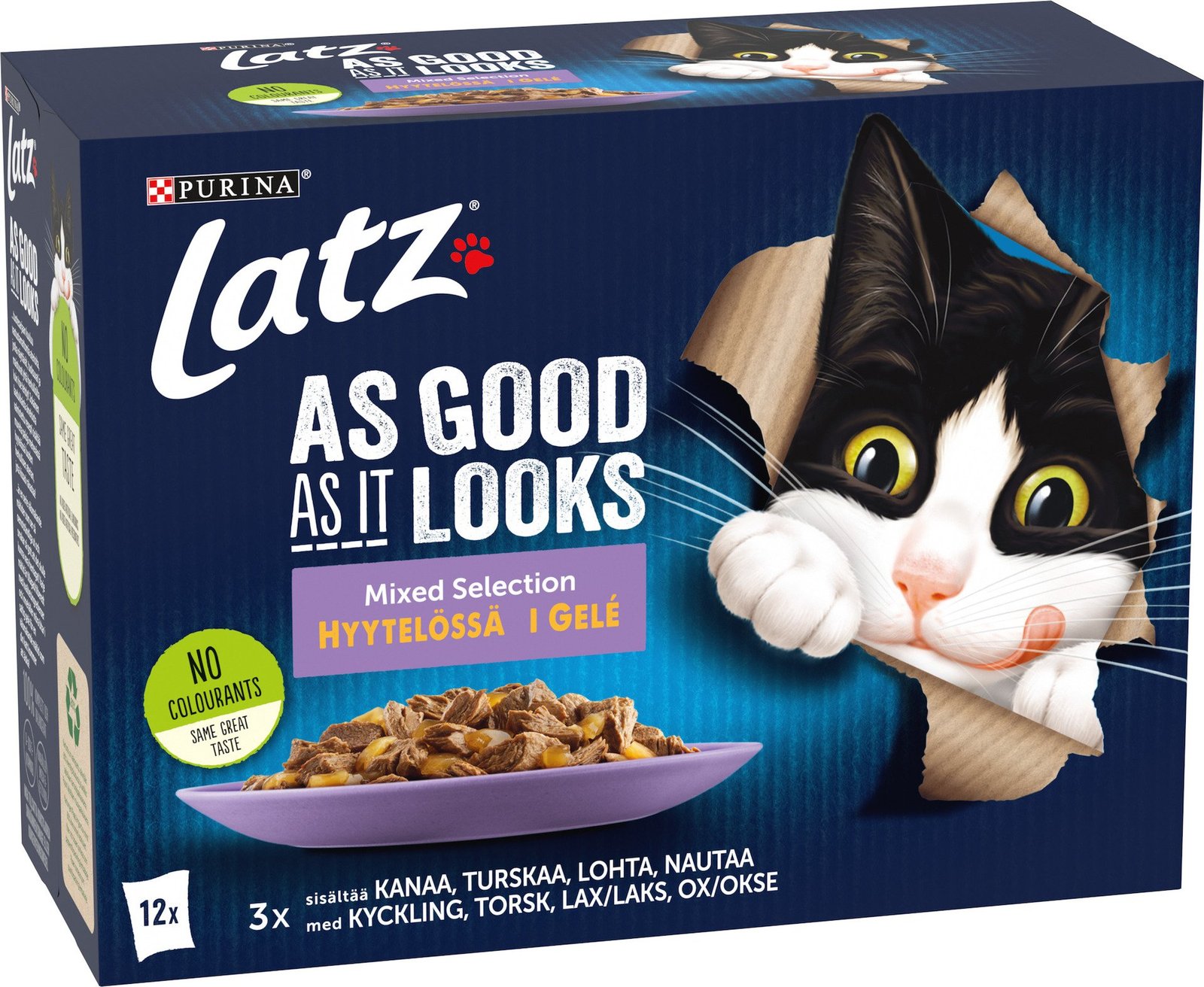 Latz Mixed Selection Kyckling, Torsk & Lax 12-pack