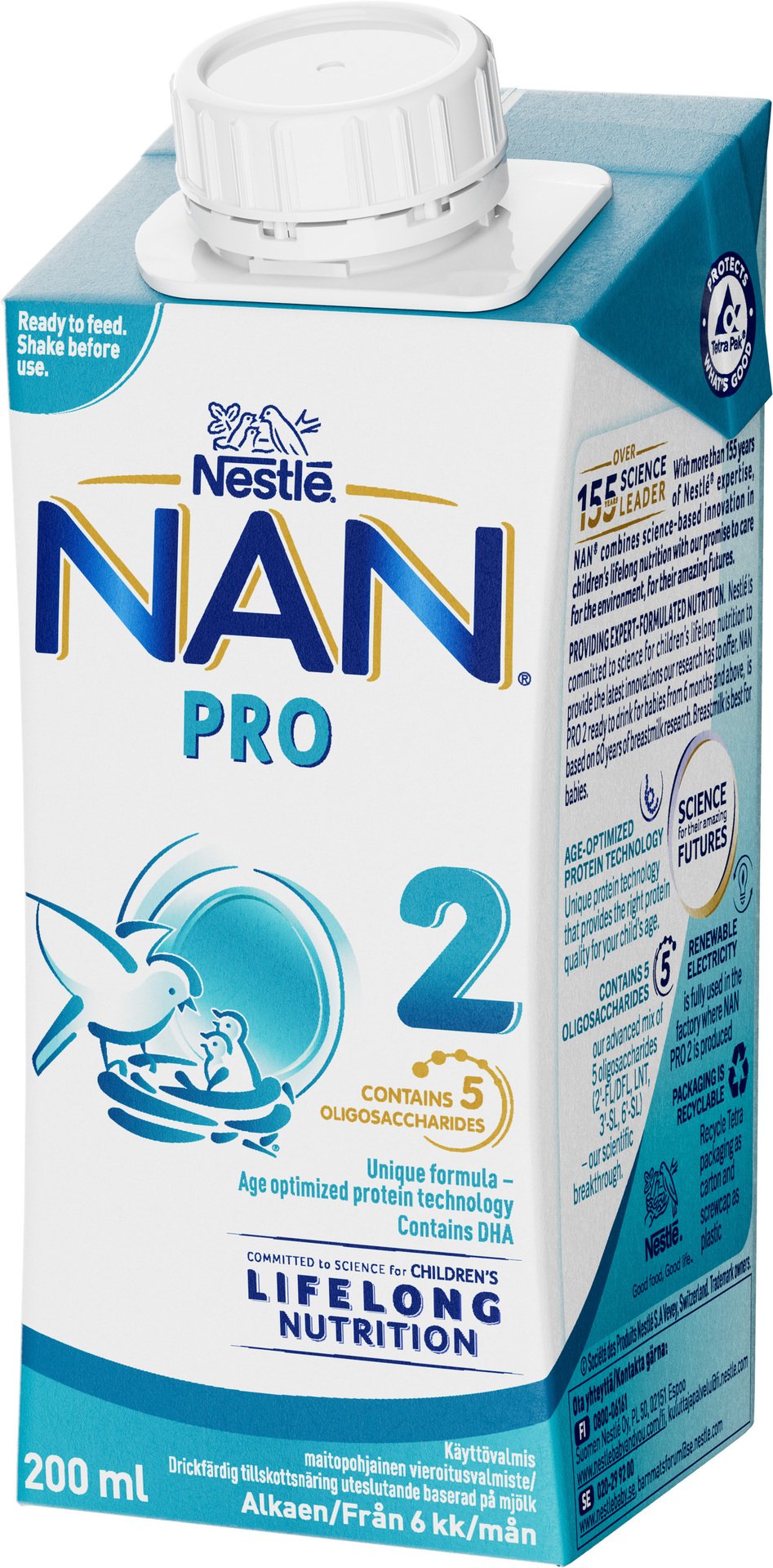 Nestlé NAN 2 PRO +6 Månader 200 ml