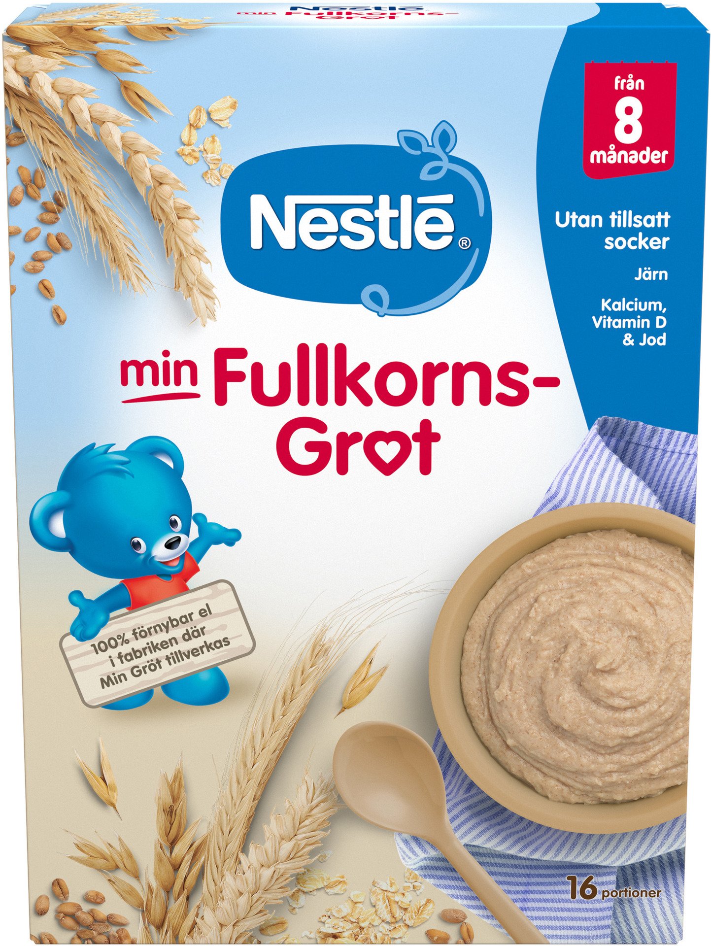 Nestlé Min Fullkornsgröt från 8 månader 450g