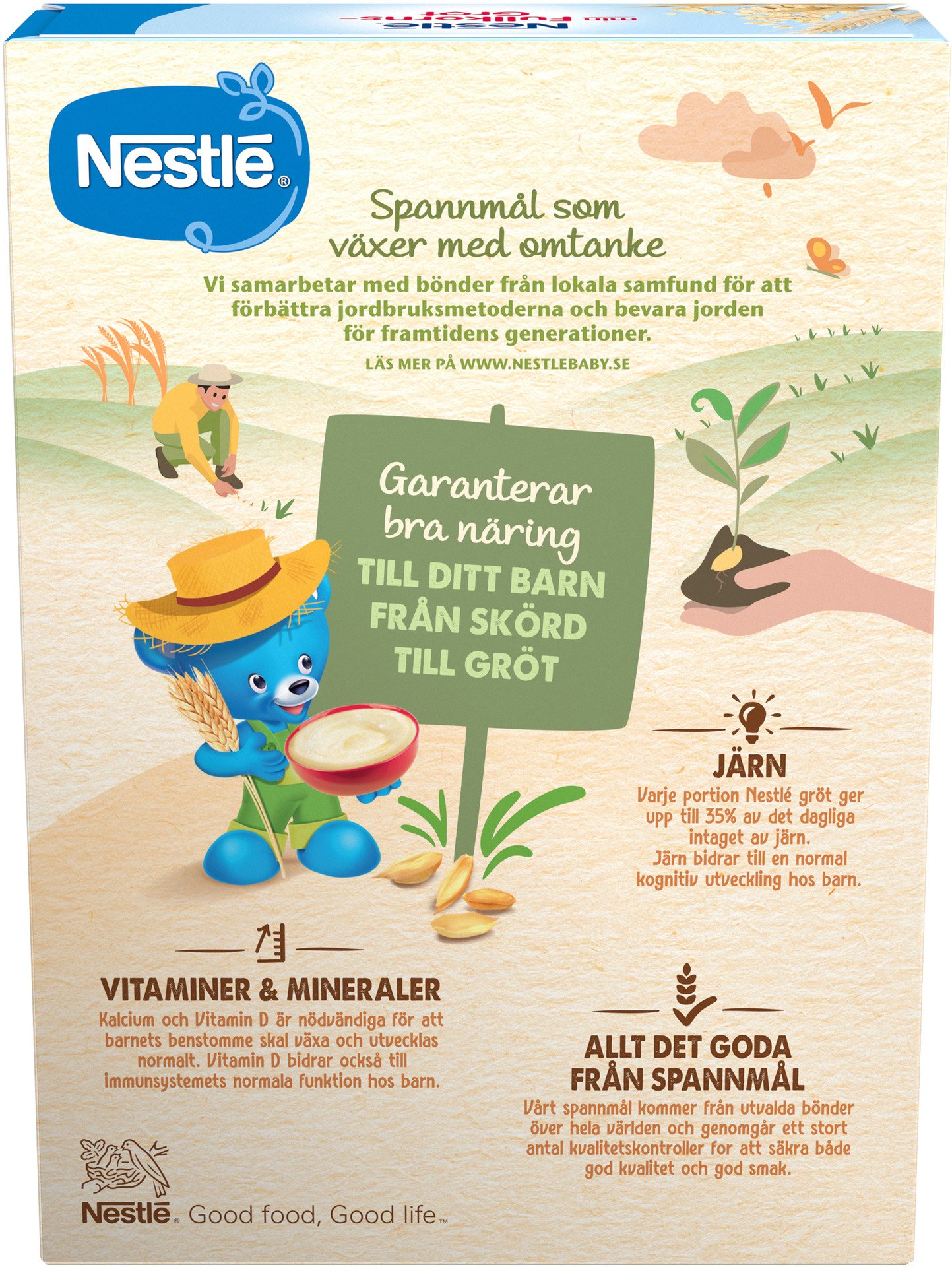 Nestlé Min Fullkornsgröt från 8 månader 450g