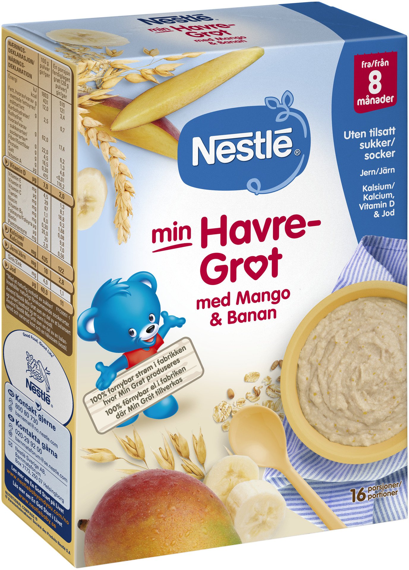 Nestlé Havregröt Mango 450g