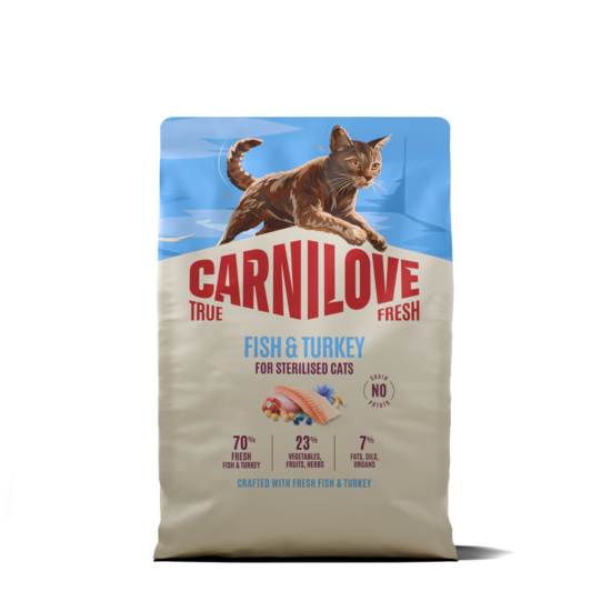 Carnilove True Fresh Cat Fish & Turkey for Sterilised Adult All Breeds 2 kg