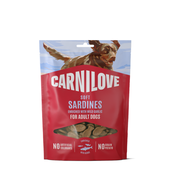 Carnilove Dog Soft snack Sardines enriched with Wild garlic 200 g