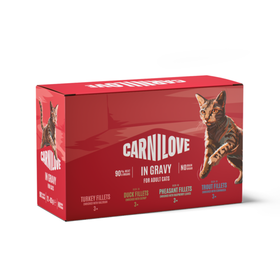 Carnilove Cat Pouch Gravy Multipack 12x85 g