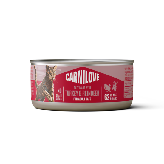 Carnilove Cat Can Paté Turkey & Reindeer 100 g