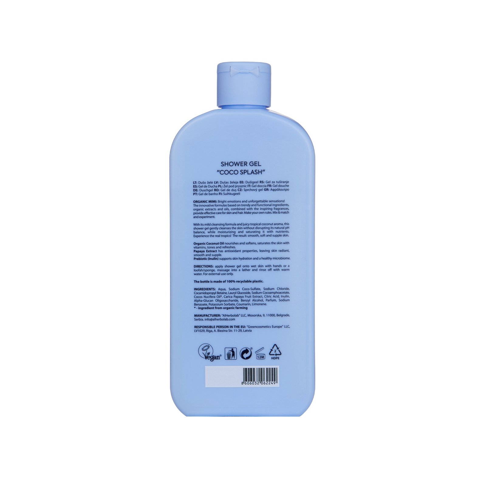 Organic Mimi Shower Gel Coco Splash 400 ml