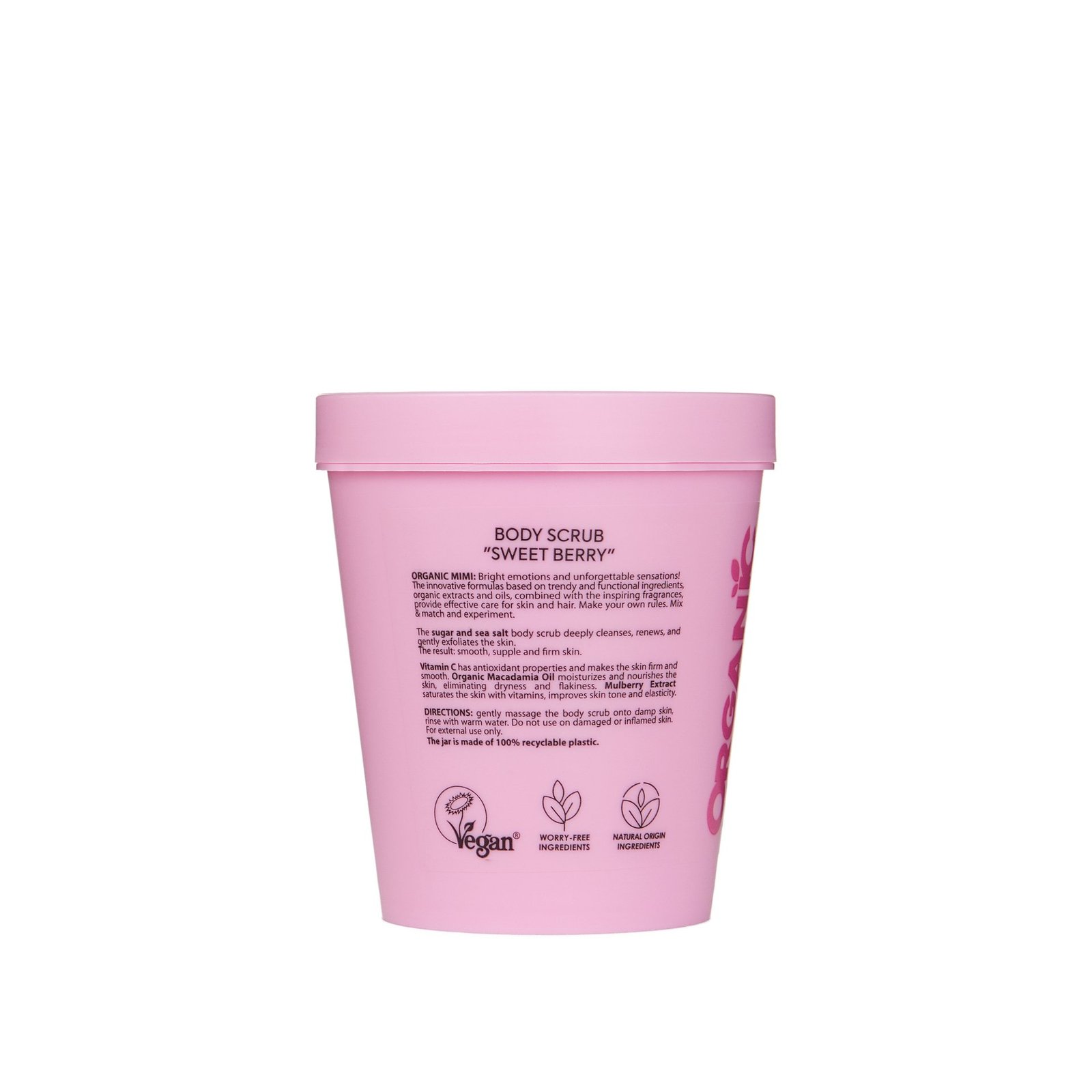 Organic Mimi Body Scrub Sweet Berry 250 g