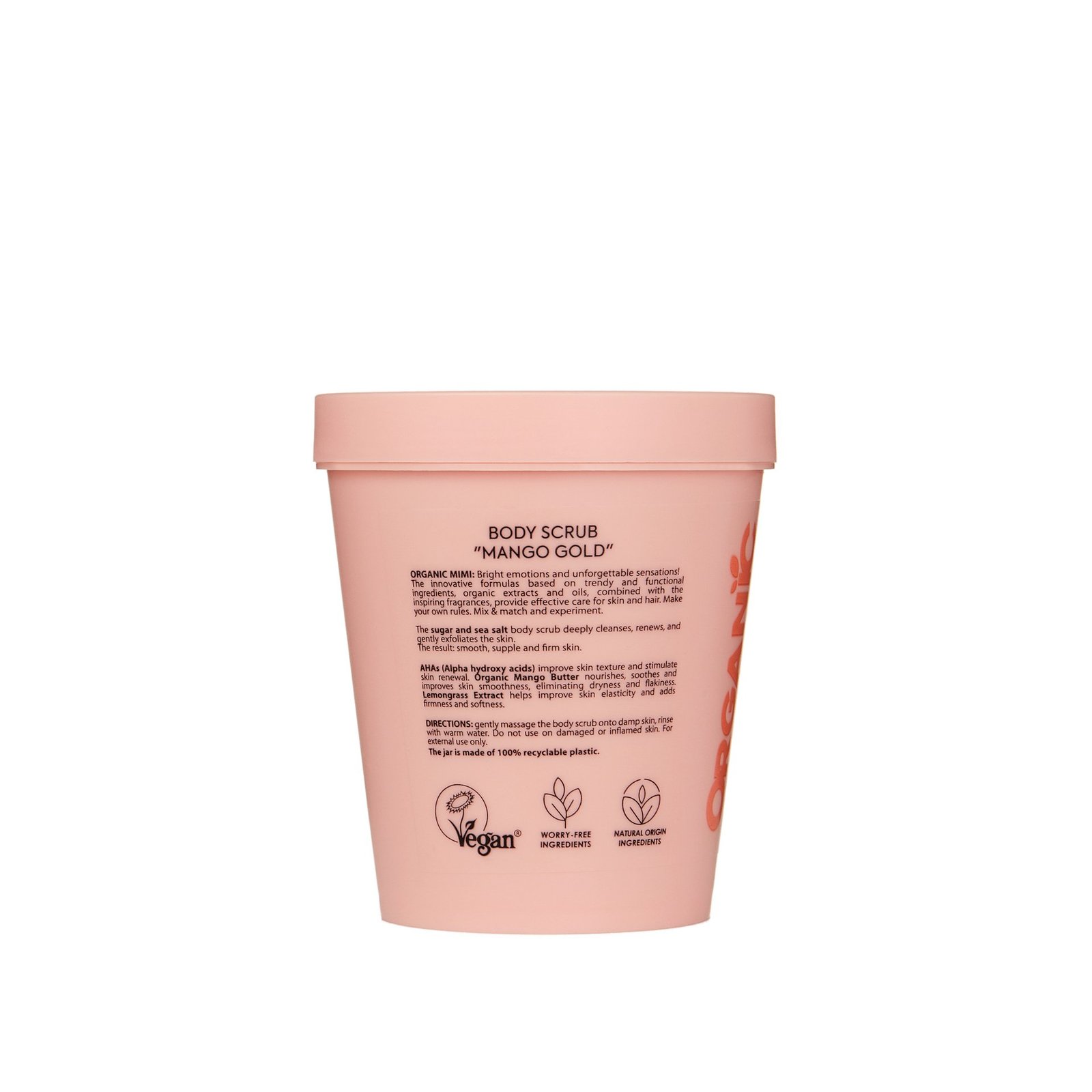 Organic Mimi Body Scrub Mango Gold 250 g