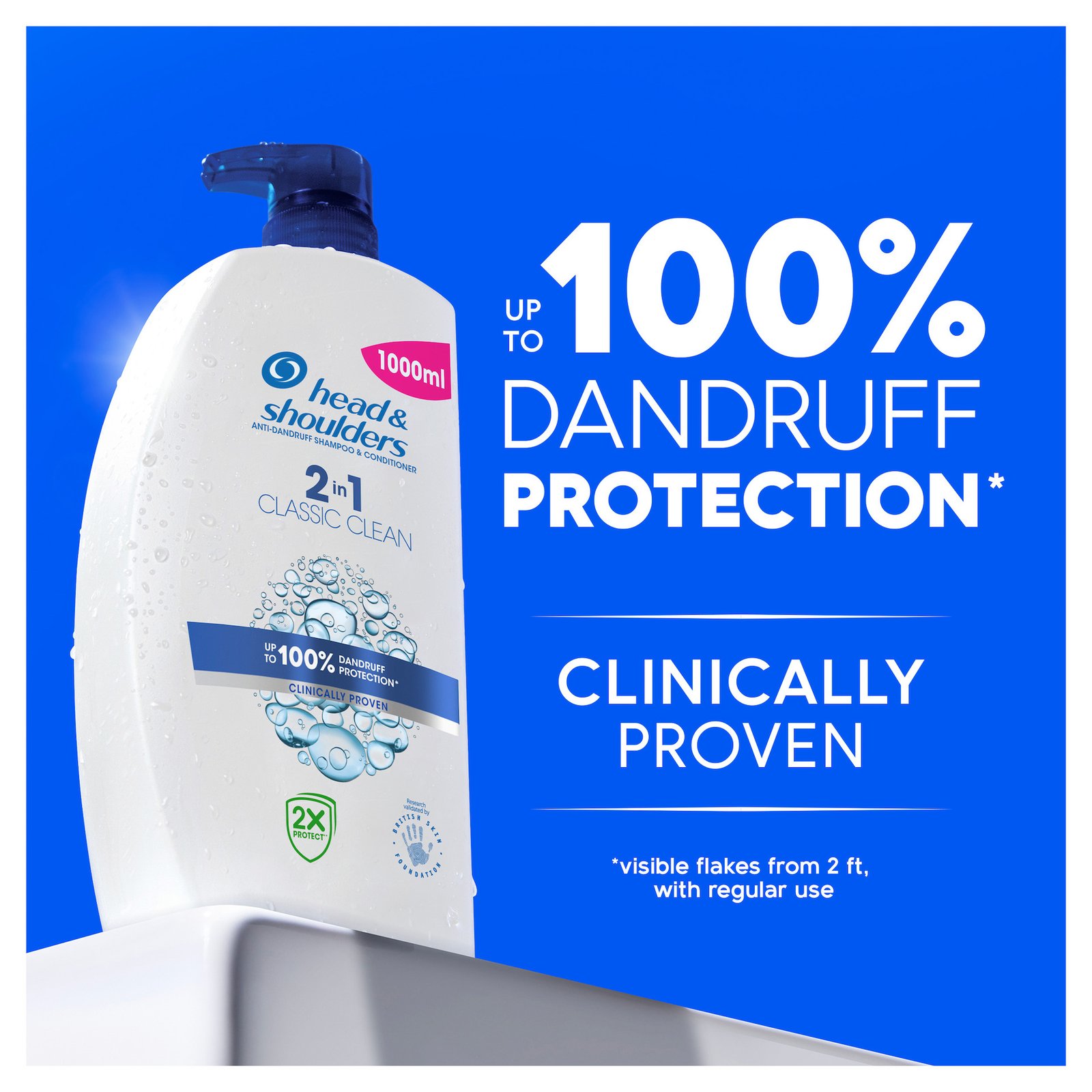 Head & Shoulders Classic Clean 2-i-1 Schampo mot mjäll Pump 800 ml