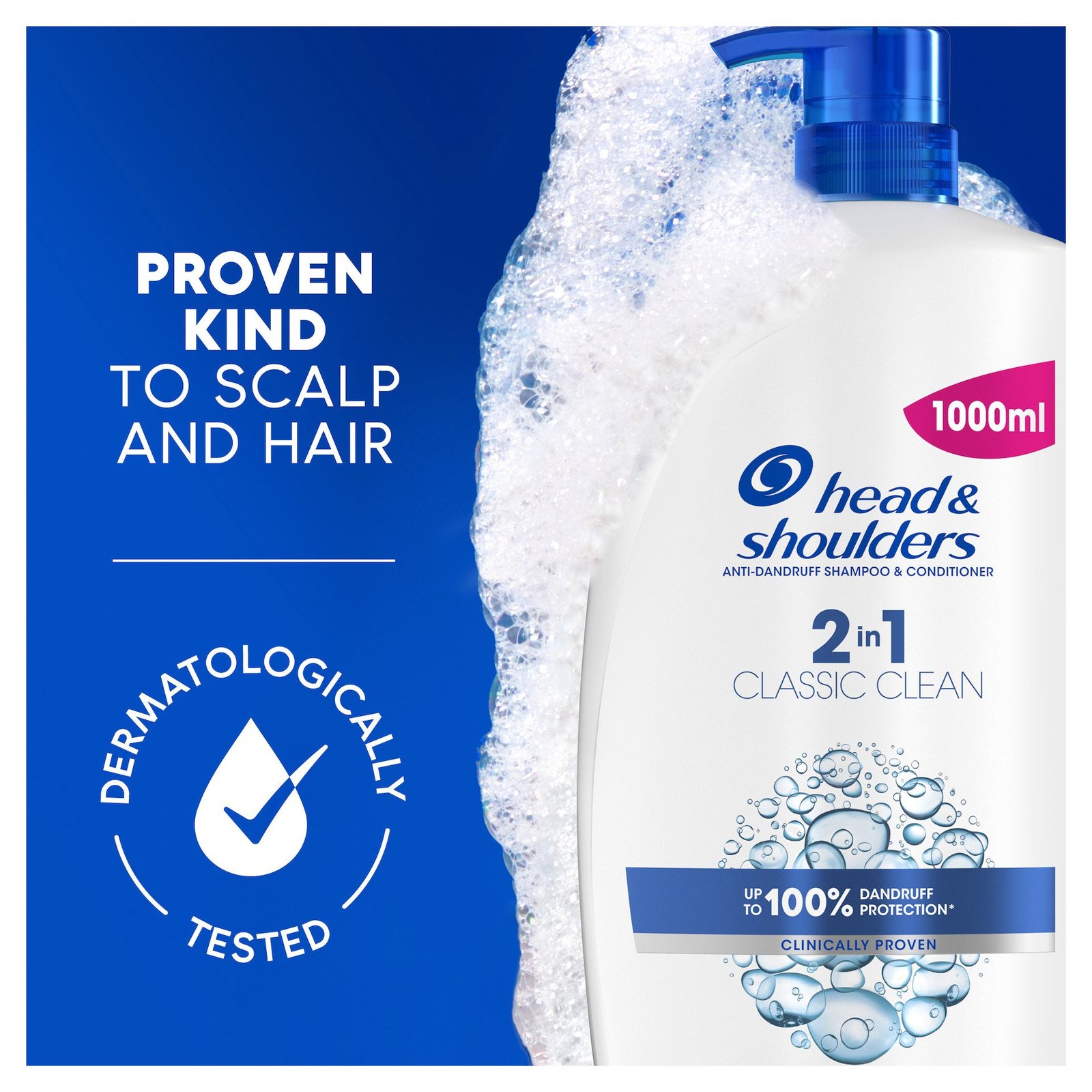Head & Shoulders Classic Clean 2-i-1 Schampo mot mjäll Pump 800 ml