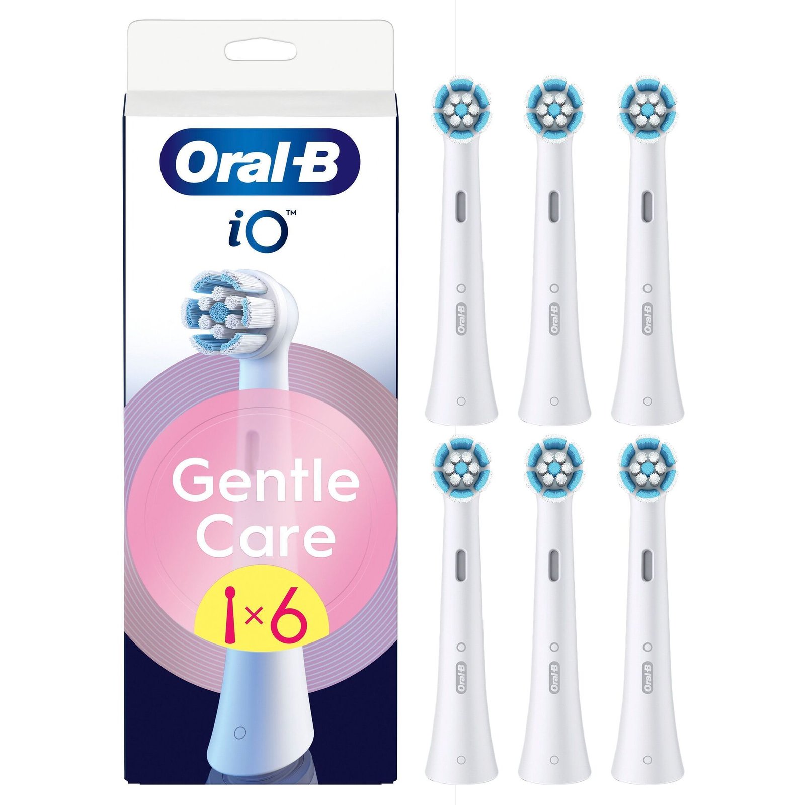Oral-B iO Gentle Care Tandborsthuvuden Vit 6 st