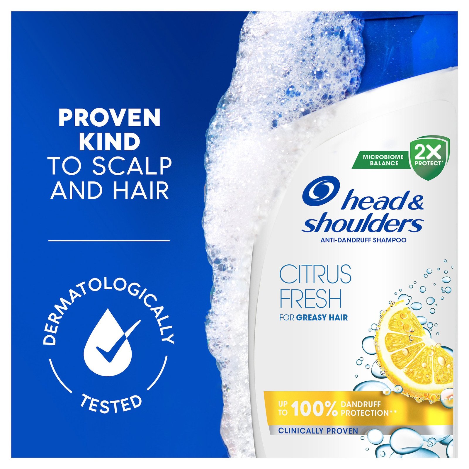 Head & Shoulders Citrus Fresh Mjällschampo för fett hår 500 ml